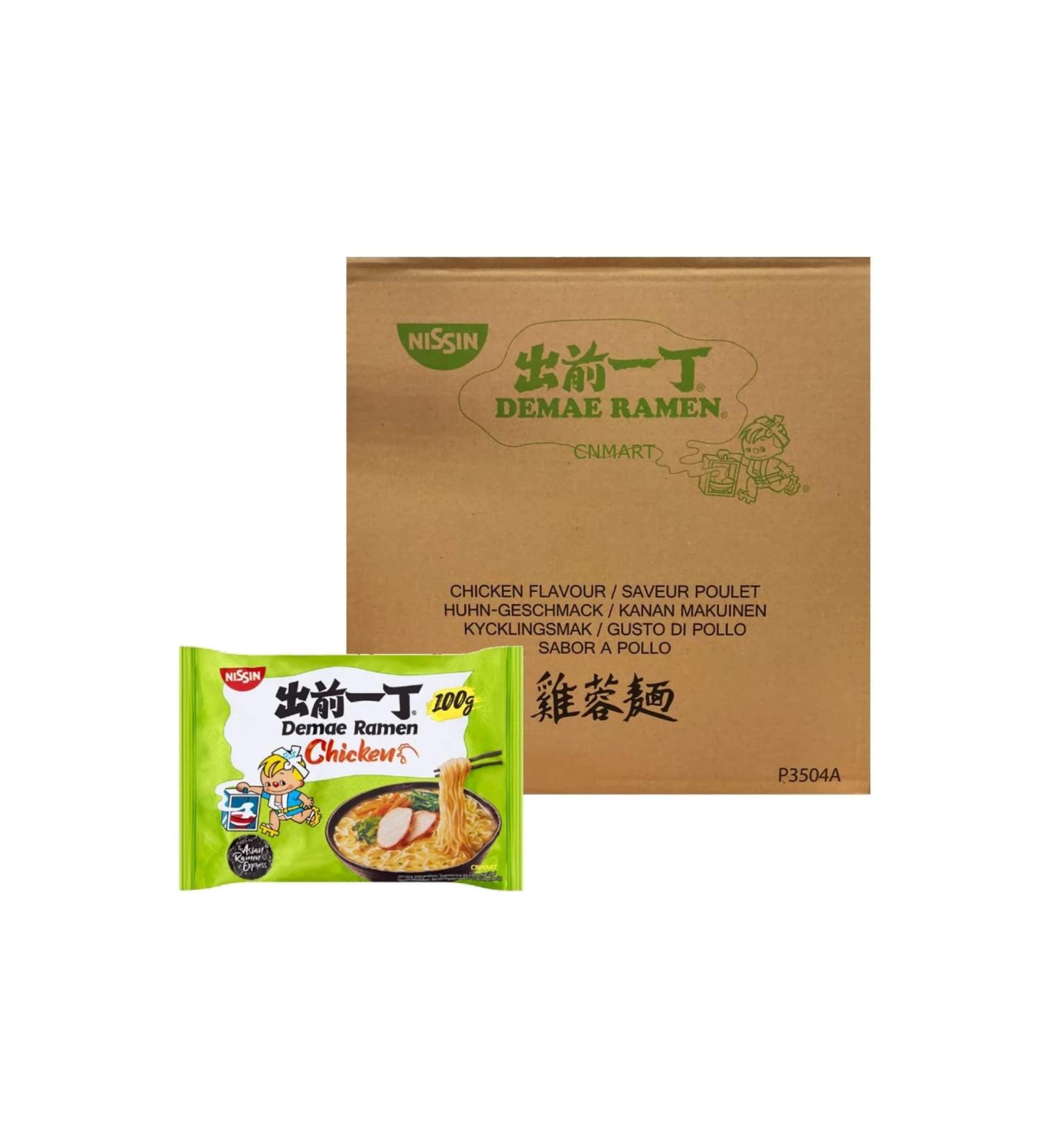 NISSIN Chicken Flavour Demae Ramen Instant Noodles 100g (Pack of 30) by CNMART - Buy Online on GoSupps.com