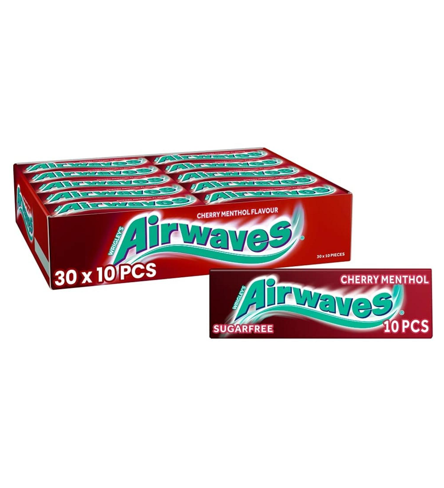 Airwaves Chewing Gum Sugar Free Cherry Menthol 30 Packs of 10 Pieces Gift Hamper For Birthday Christmas Sold By Kidzbuzz - Buy Online on GoSupps.com