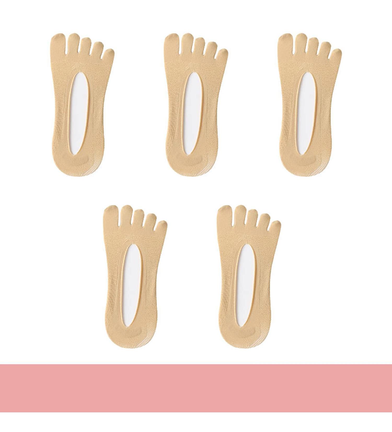 Anti Bunions Health Socks - 5 Pairs Orthopedic Toe Socks for Bunion Relief and Comfort - Breathable Split Toe Design (Black) - Buy Online on GoSupps.com