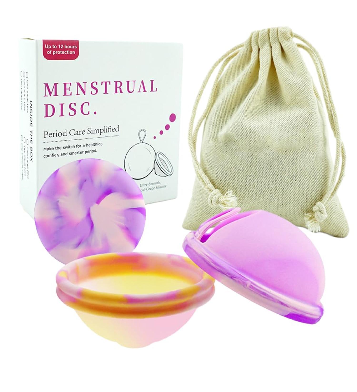 Buy MineUp Menstrual Disc Set 2 Silicone Discs for Sports & Swimming | Soft Tampon Alternative in S+L Colors - Buy Online on GoSupps.com