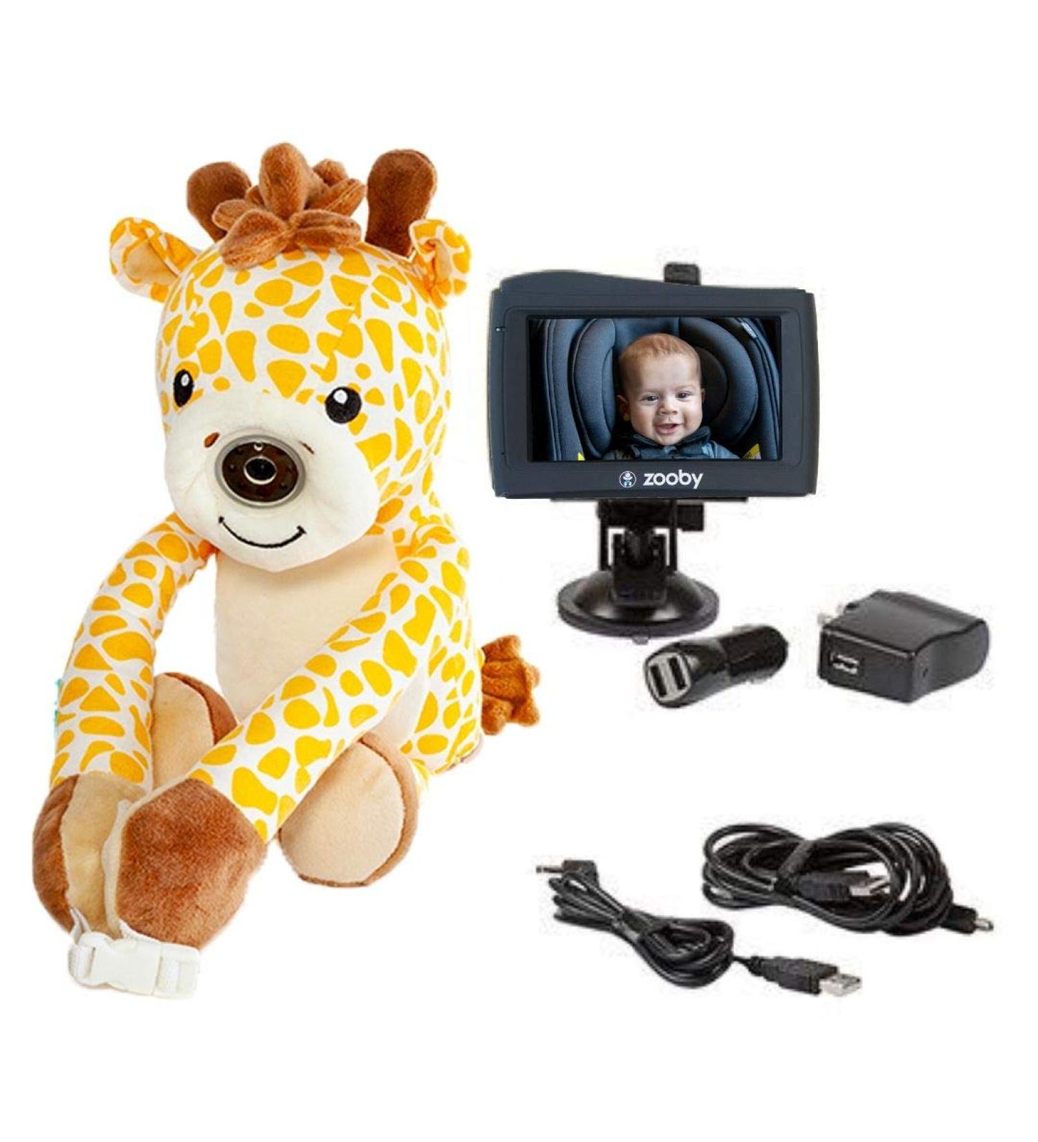 Zooby Kin Wireless Video Baby Monitor - Portable Plush Animal Camera for Car, Home & Anywhere! (Jordan Giraffe) - Buy Online on GoSupps.com