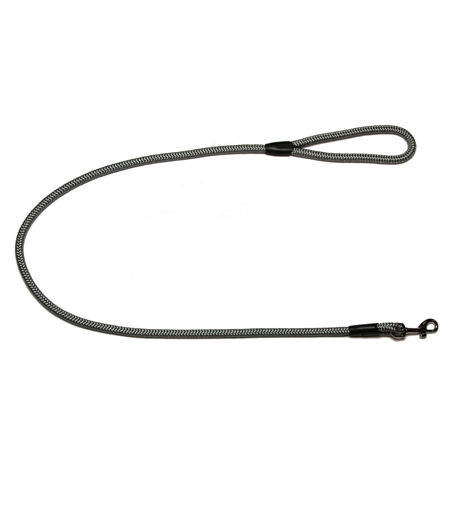 Leash - rope leash with hand loop Basic 10mm 27 colours 7 lengths (1.20 m silver grey) 1.20 m silver grey