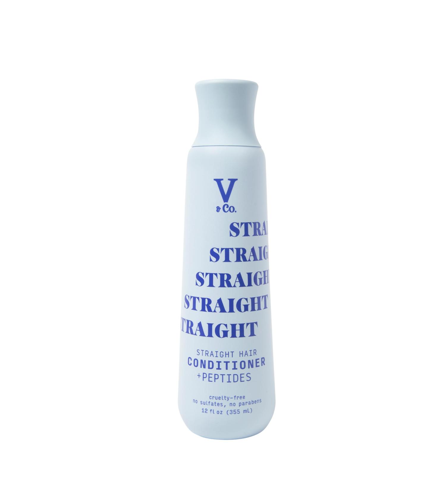 V&Co. Beauty Straight Hair Moisturizing Conditioner with Peptide Technology - 12 oz | Hydrating Formula for All Hair Types - Shop Internationally - Buy Online on GoSupps.com