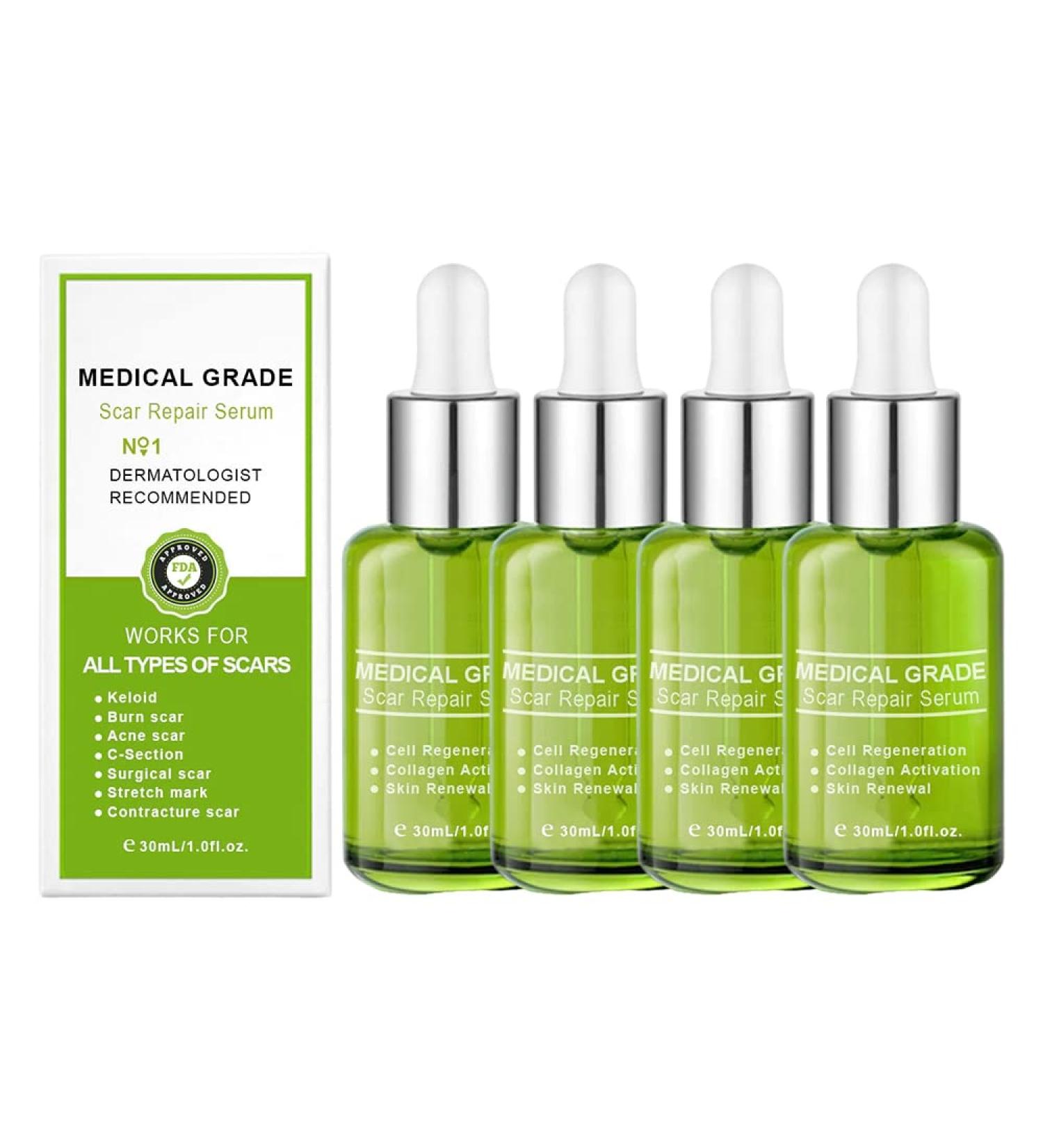 Goopgen Advanced Scar Repair Serum - Medical Grade Treatment for All Types of Scars (4PCS) - Buy Online on GoSupps.com