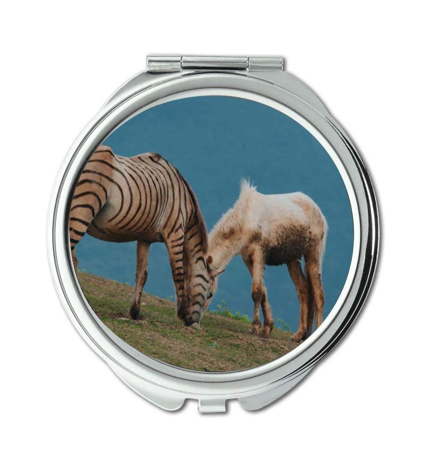 Mirror Compact Mirror agriculture animal cavalry pocket mirror portable mirror - Buy Online on GoSupps.com