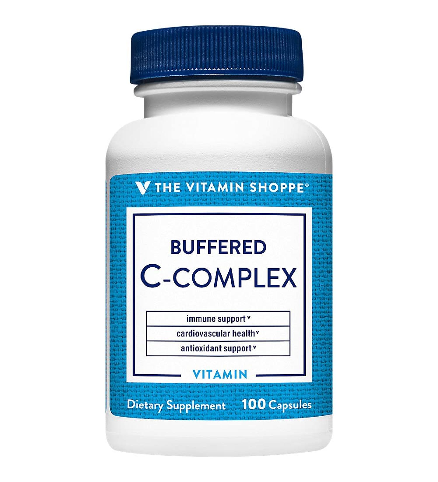 The Vitamin Shoppe Buffered C-Complex Antioxidant That Supports Immune (100 Capsules) 100 Count (Pack of 1) - Buy Online on GoSupps.com