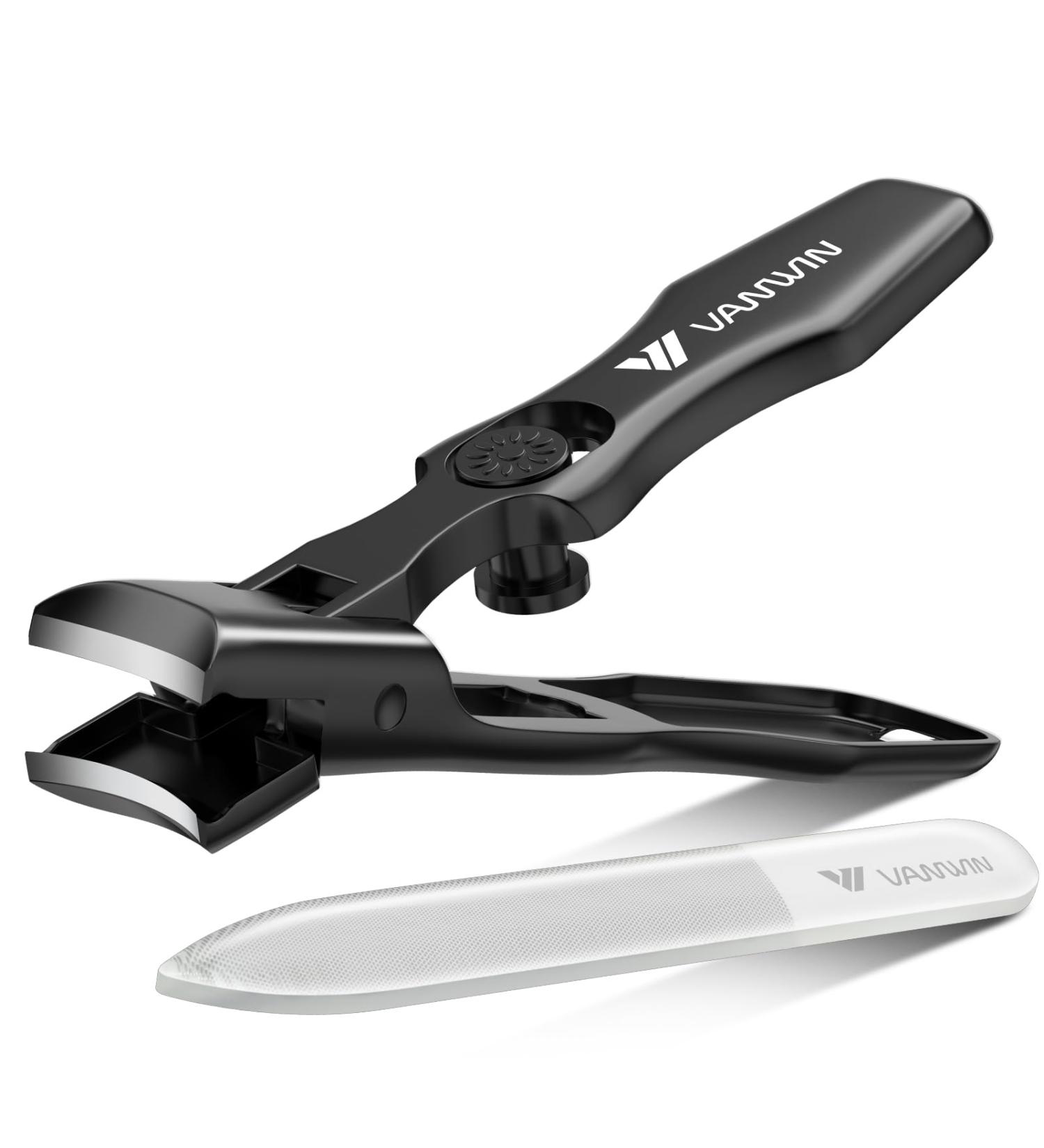 Buy VANWIN German Nail Clippers for Thick Nails - Heavy Duty Toenail Clippers for Seniors with Wide Jaw and Safety Lock - No Splash Fingernail Clipper for Women - International Shipping - Buy Online on GoSupps.com