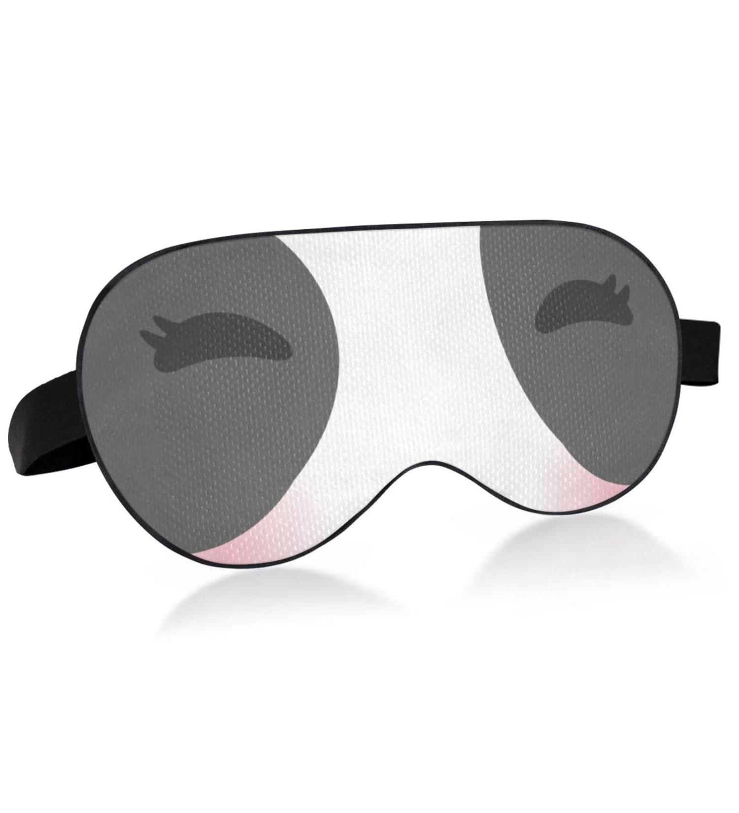 Haskirky Light Blocking Eye Mask - Adjustable Unisex Travel & Meditation Mask - Panda Design for Deep Sleep & Comfort - Buy Online on GoSupps.com