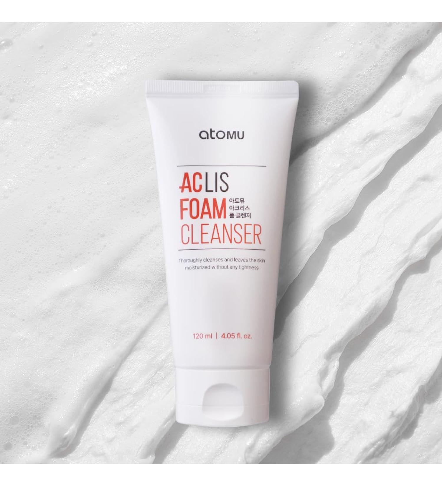ATOMU Mildly Alkaline Oily Acne Sebum Removal Deep Cleansing ACLIS Foam Cleanser - 4.05 fl.oz | International Shipping Available - Buy Online on GoSupps.com