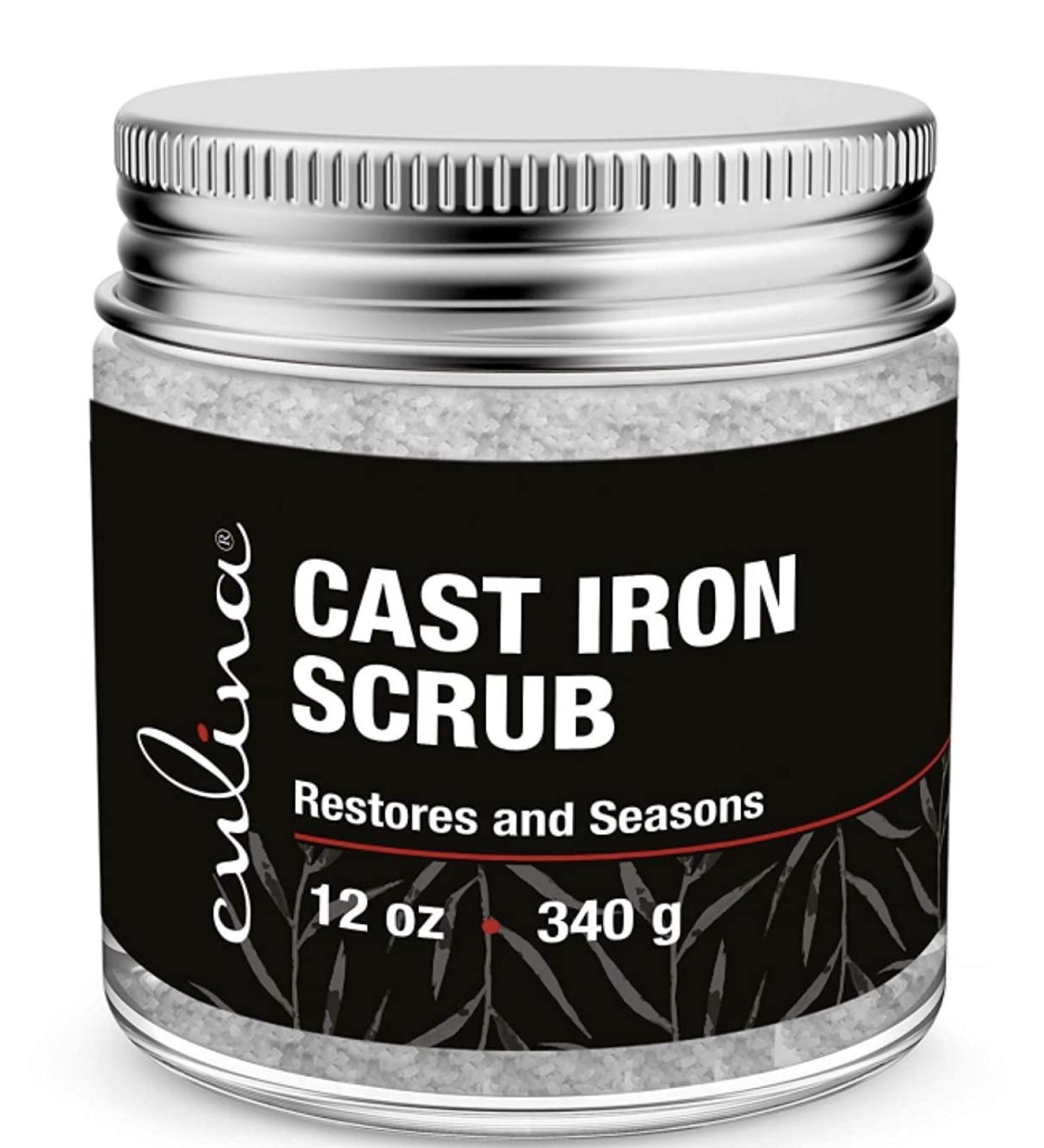 Culina Cast Iron Cleaning Scrub | Rust Removal & Seasoning Care | 100% Natural Formula | Skillets, Pans, Cookware - Buy Online on GoSupps.com