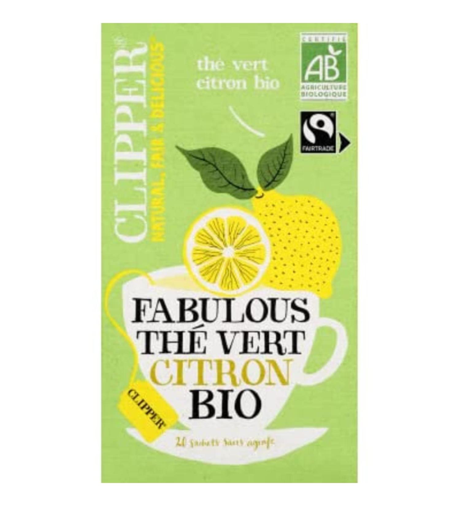Clipper Lemon Green Tea Organic - The 20 Sachets 35 g