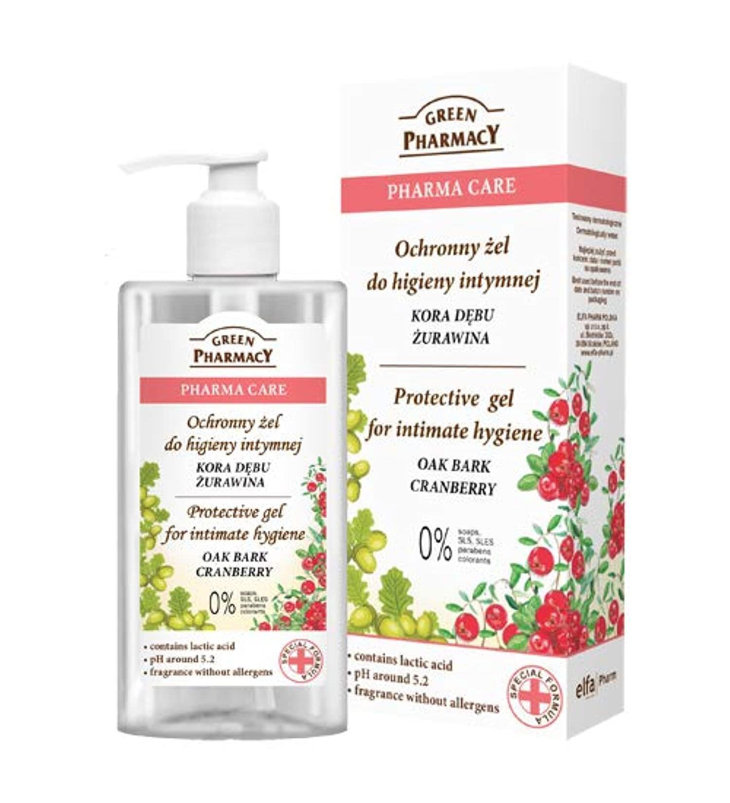 Green Pharmacy Natural Intimate Hygiene Soothing Gel Oak Bark Sage 300ml