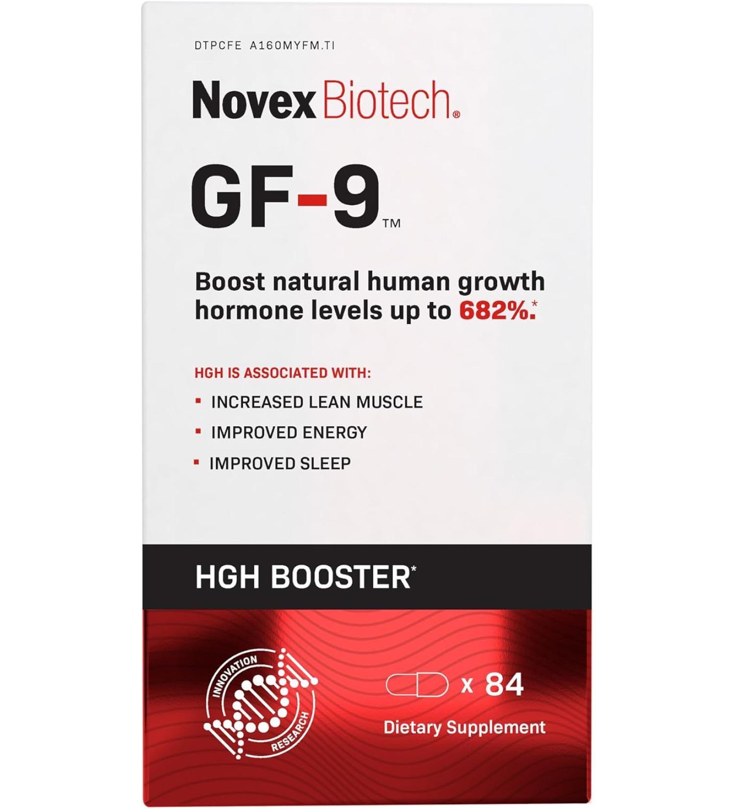 Novex Biotech GF-9 Boosting Supplement for Men - 84 Capsules - Buy Online on GoSupps.com