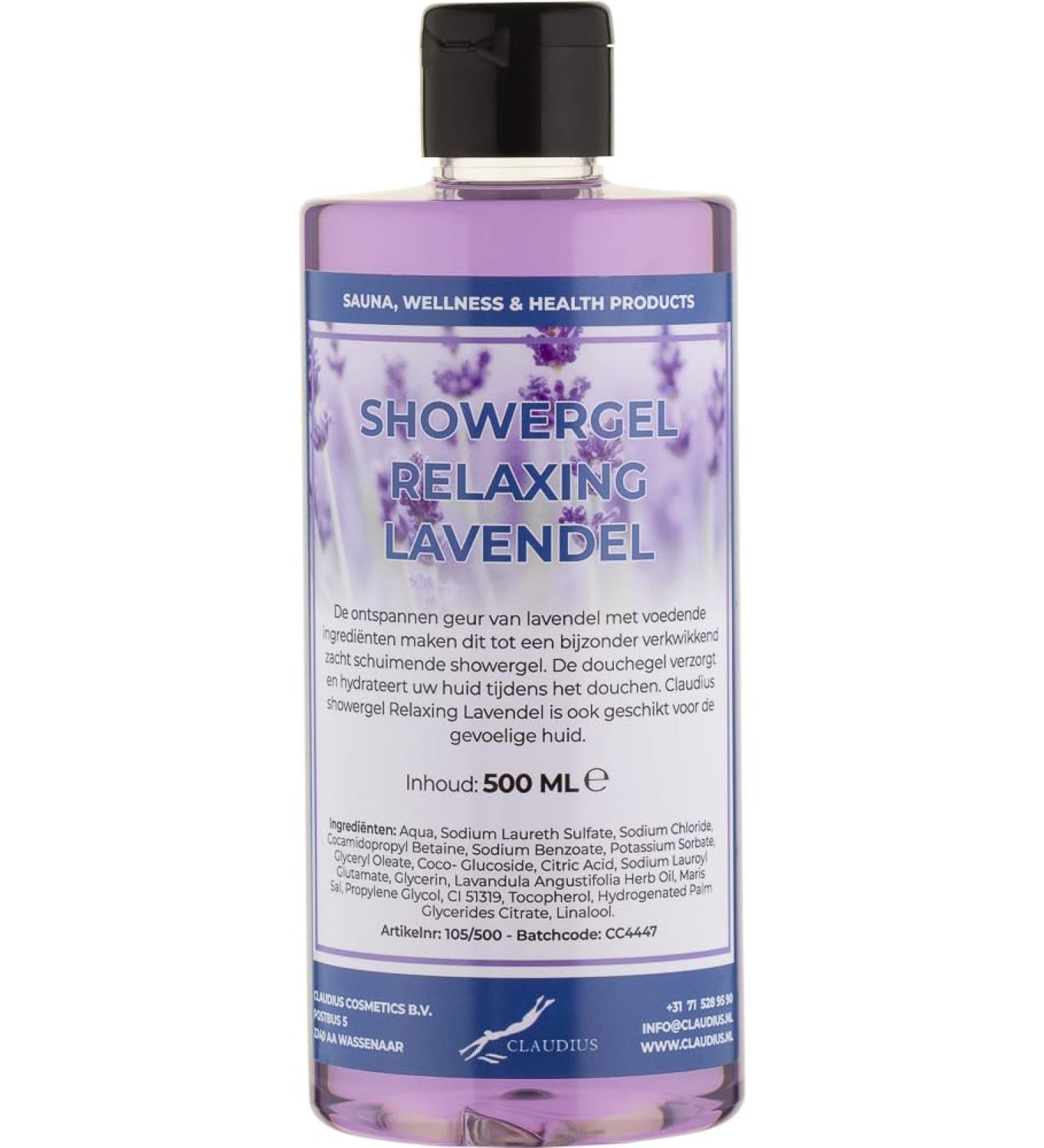 Claudius Shower gel Lavender 500 ml with valve cap Shower gel