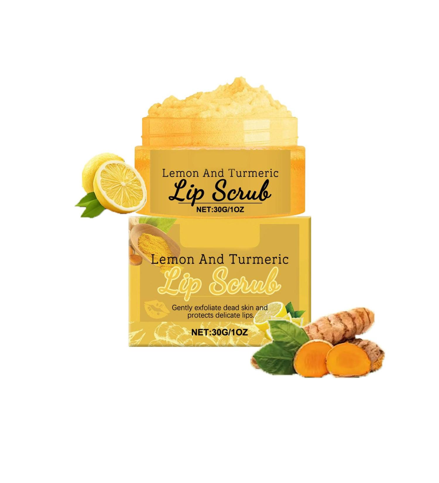Gommage l vres au curcuma et au citron pour l vres fonc es exfoliant l vres au curcuma et au citron pour l vres s ches et gerc es hydrate et estompe les ridules 30 ml - Buy Online on GoSupps.com