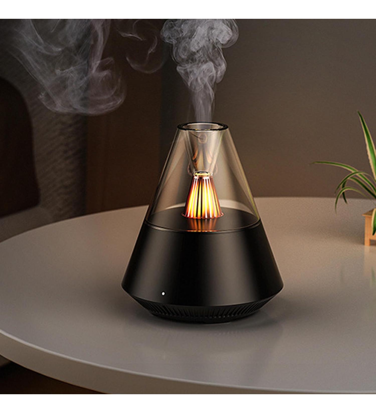 DEALFUN Essential Oils Aroma Diffuser Portable Humidifier with Cool Mist and Warm Light Effect Remote Control 150 ml Capacity for Bedroom Office Living Room Yoga (Black) - Buy Online on GoSupps.com