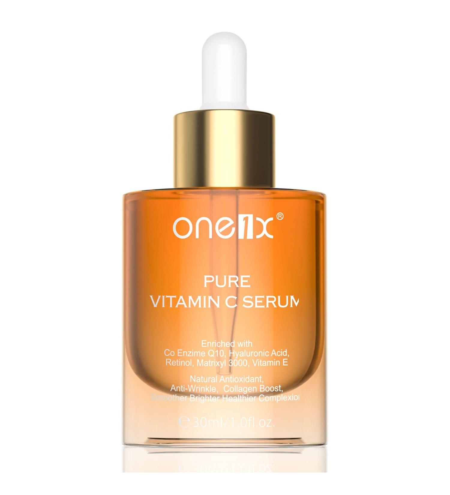 Vitamin C Serum with Retinol & Hyaluronic Acid - Dark Spot & Acne Removal - Anti-aging Oxidant Serum 1 Fl.OZ - Buy Online on GoSupps.com