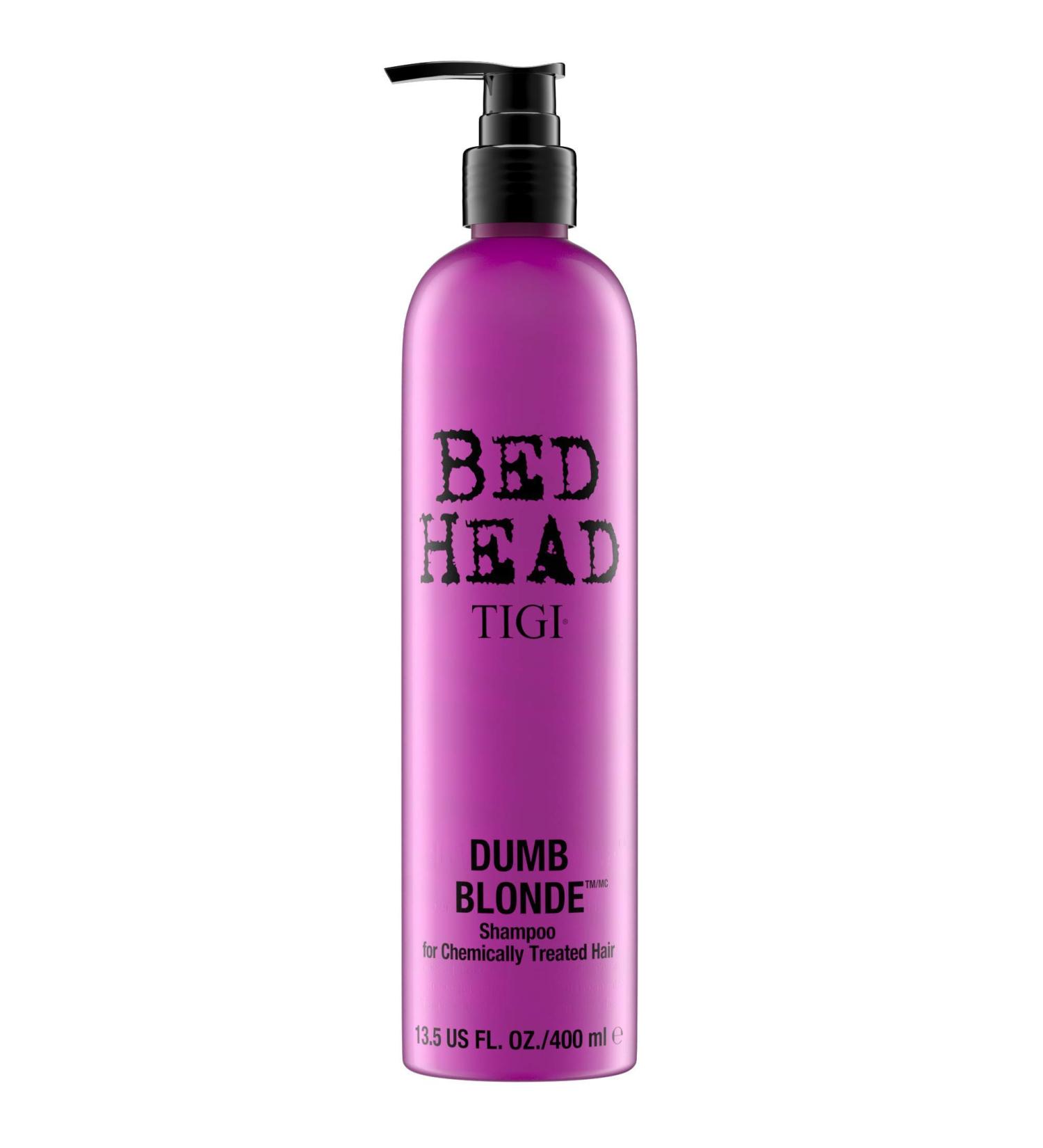 Bed Head by Tigi Dumb Blonde Shampoo 400ml - Repair Damaged Blonde Hair - Buy Online on GoSupps.com