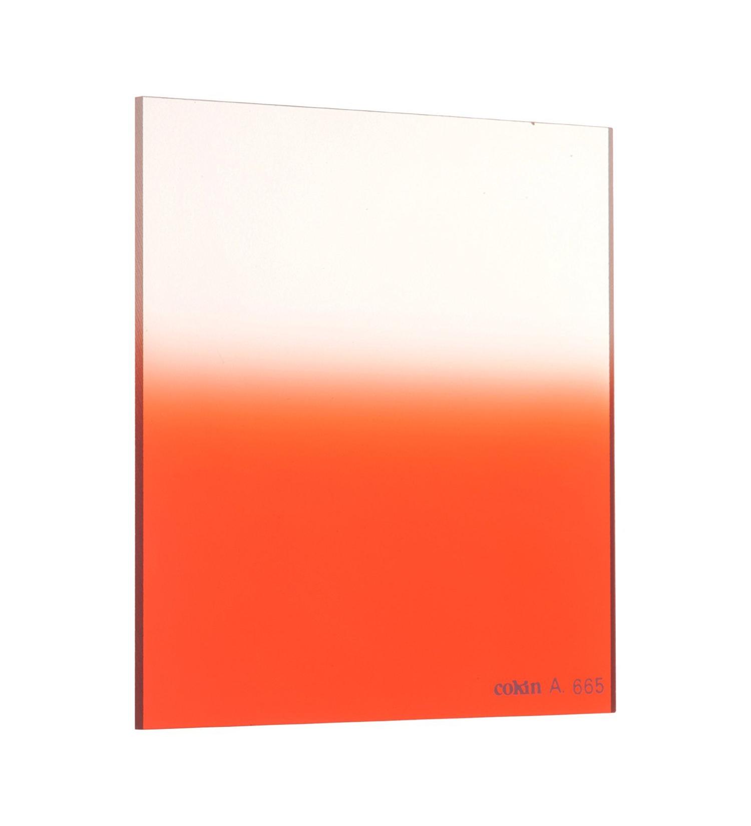 Cokin Square Graduated Flou Red 2 - Hard (L665) 2-Stop for L (Z) Series Holder - 100mm X 150mm