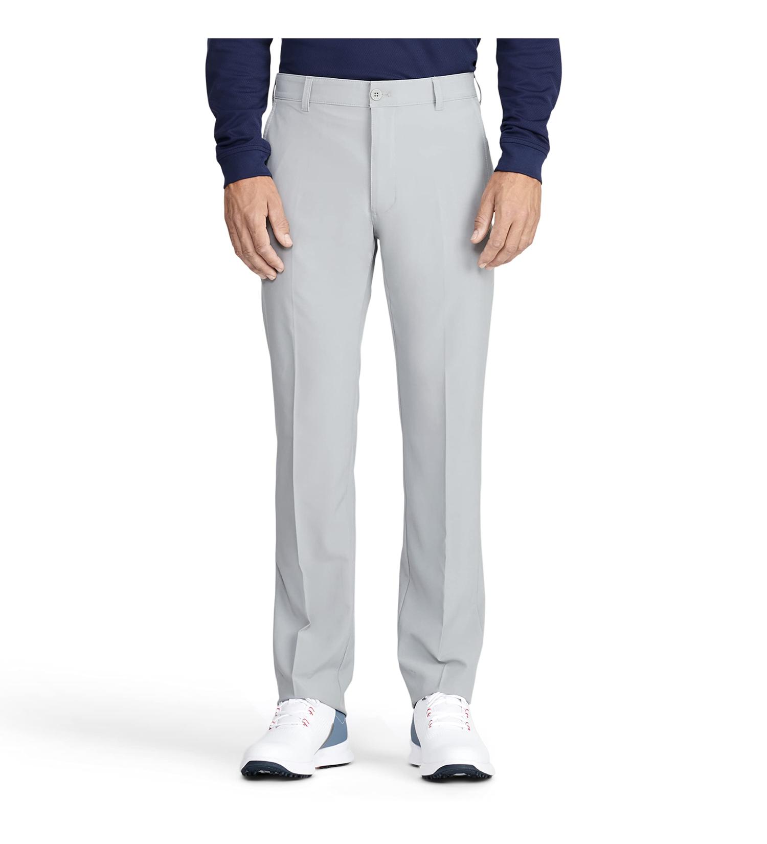 IZOD Men's Golf Swingflex Slim Fit Pants - Cinder Block - 30W x 30L - Buy Online on GoSupps.com