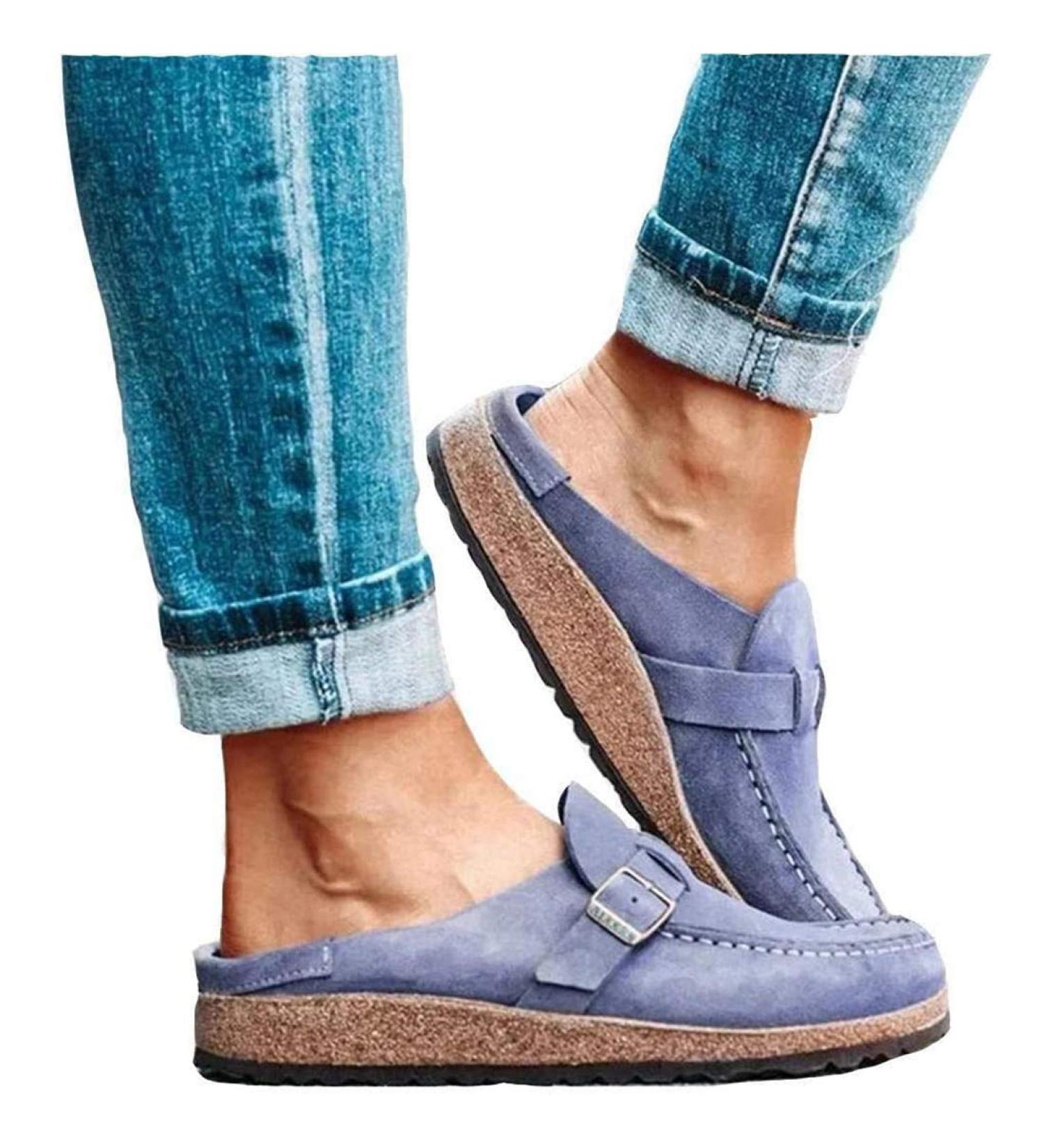 Women's Sandals & Summer Clogs - Suede Flat Slippers Hiking & Boat Shoes with Vault Support - Buy Online on GoSupps.com