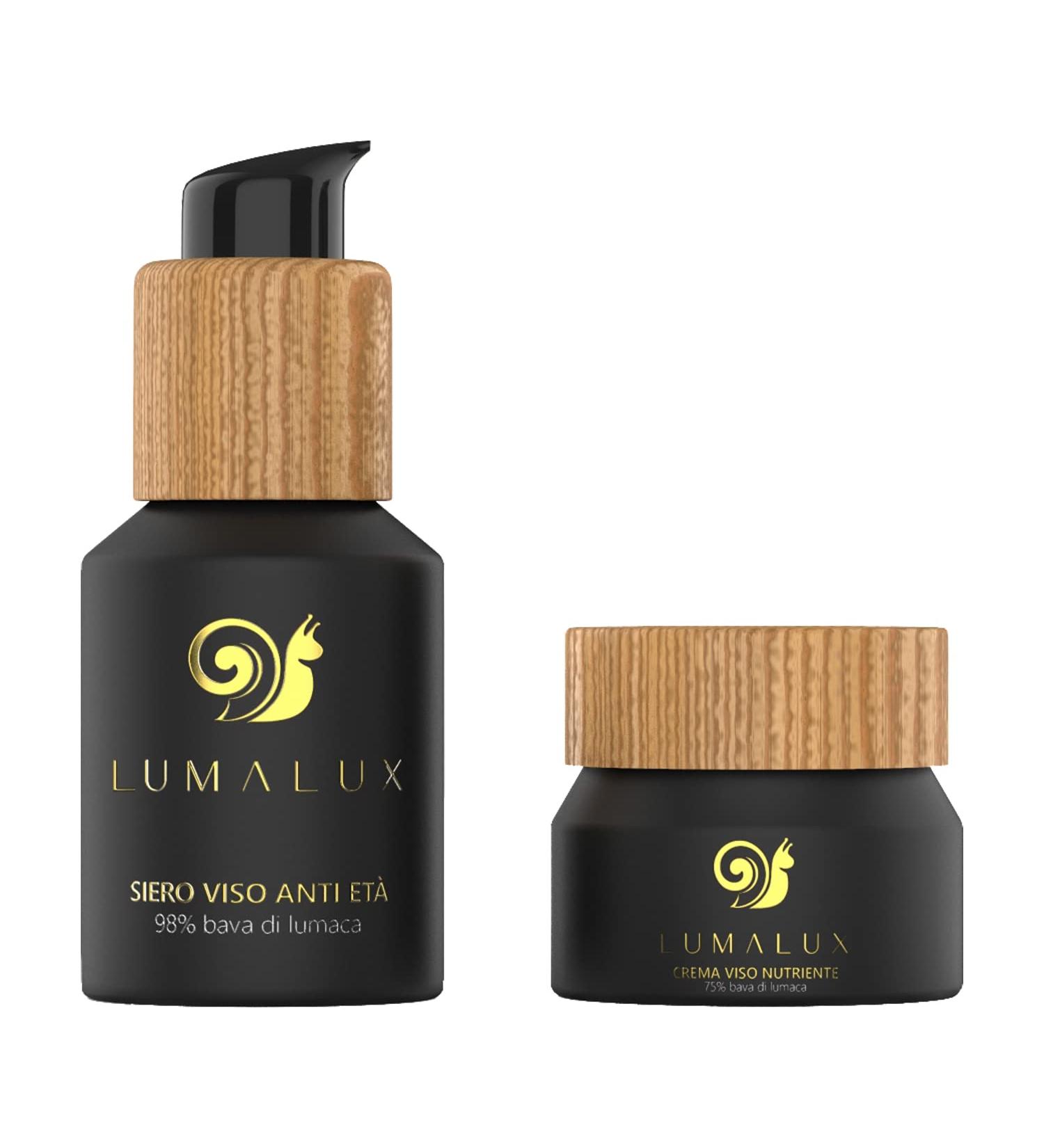 Lumalux Skin Care Combo Pack - 50ml Snail Mucus Serum & 50ml Moisture Cream - Anti-Aging Skin Care Set for Radiant Skin - Buy Online on GoSupps.com