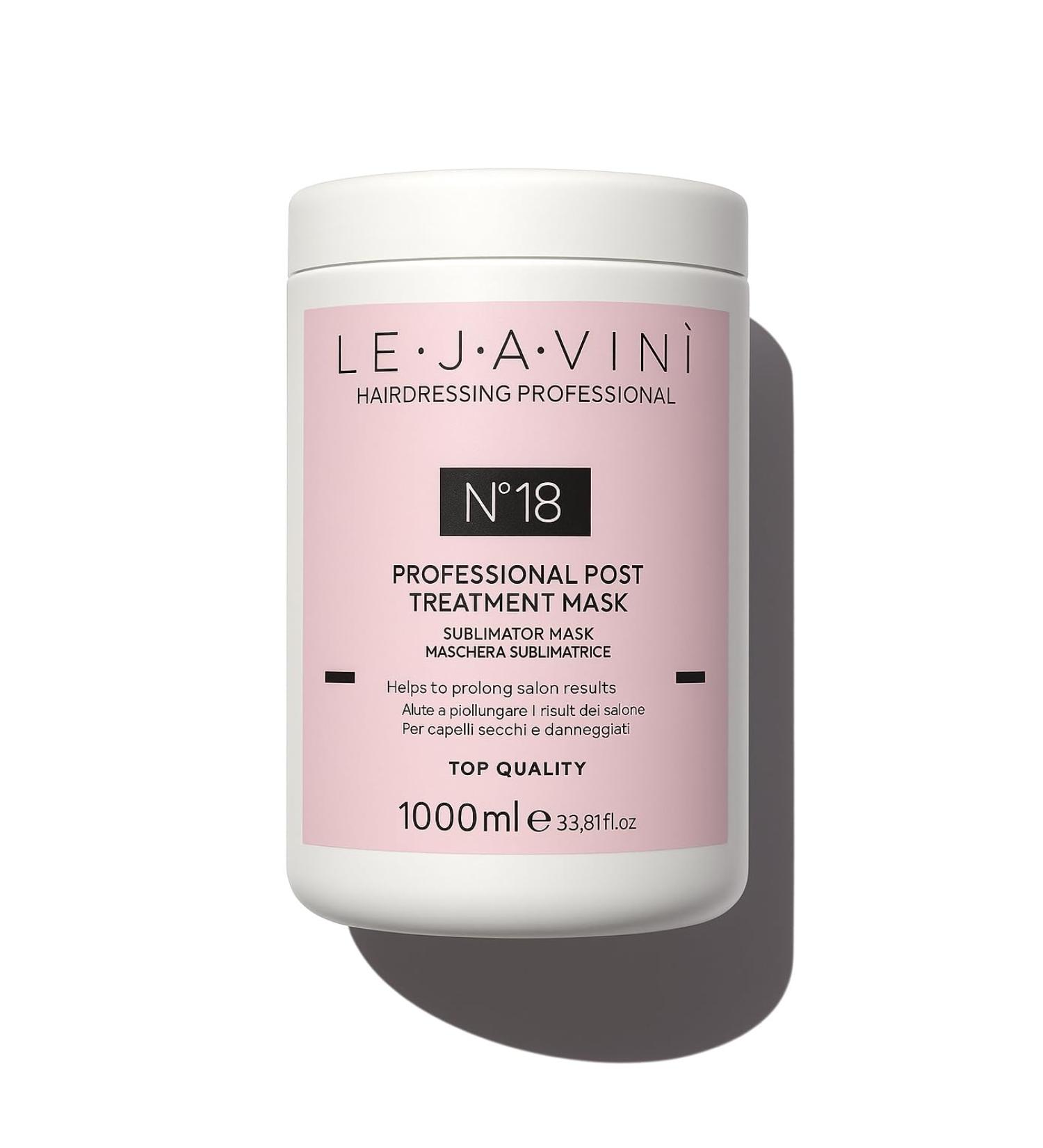 Sevenhair SLU Lejavini N 18 Professional Post Treatment Mask 1 l 1000 ml sulphatefree mask particularly sensitive special aftertreatments - Buy Online on GoSupps.com