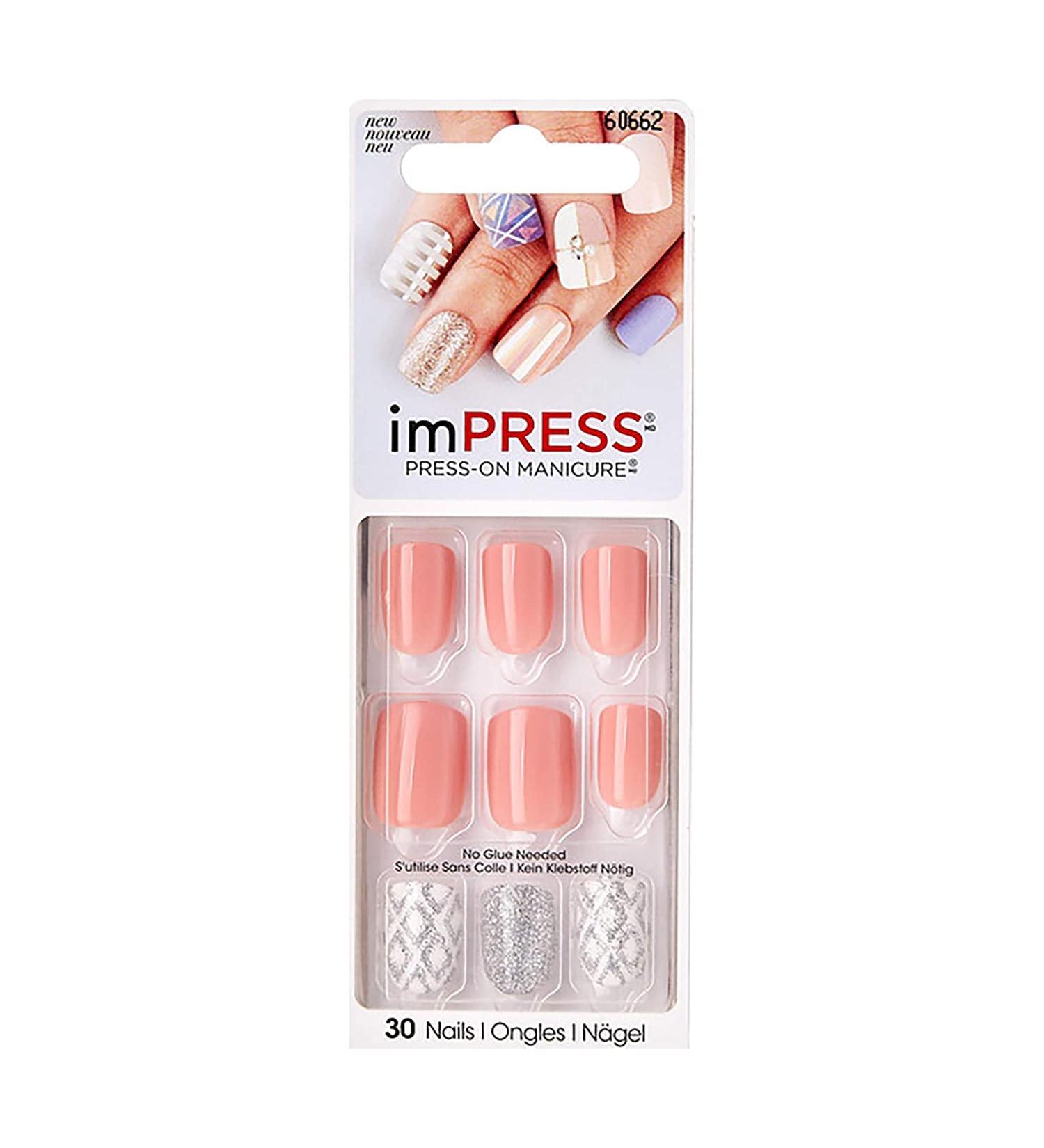 Kiss imPRESS** SHIMMER Short Nails by Press-On Manicure