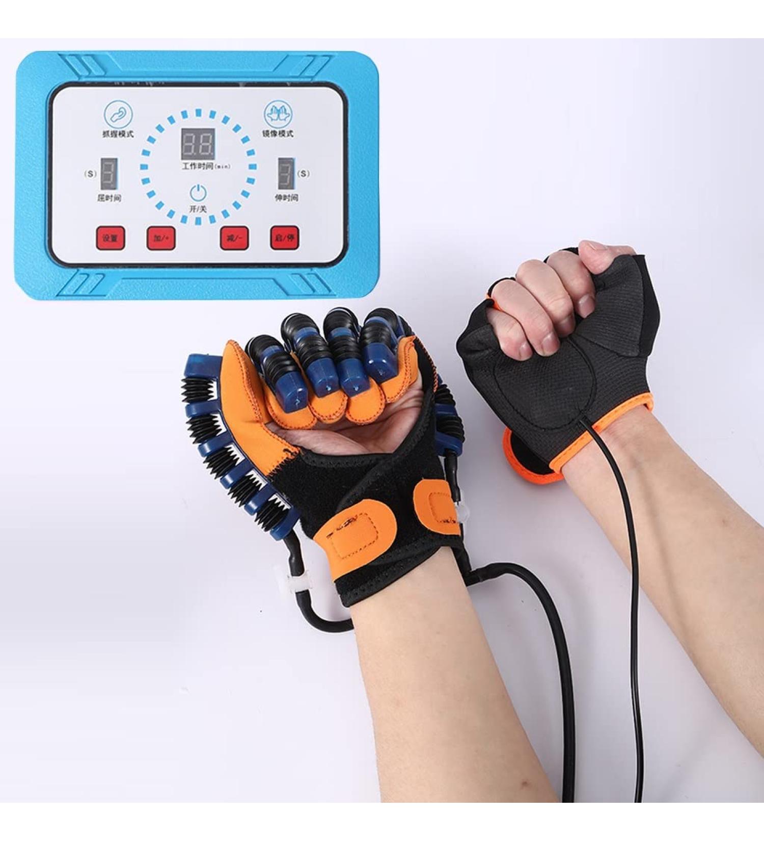 Rehabilitation Robot Gloves Hemiplegia Finger Trainer Stroke Hand Splint for Increasing Strength Passive Mirror Mode Single Finger Training (Left Hand) - Buy Online on GoSupps.com