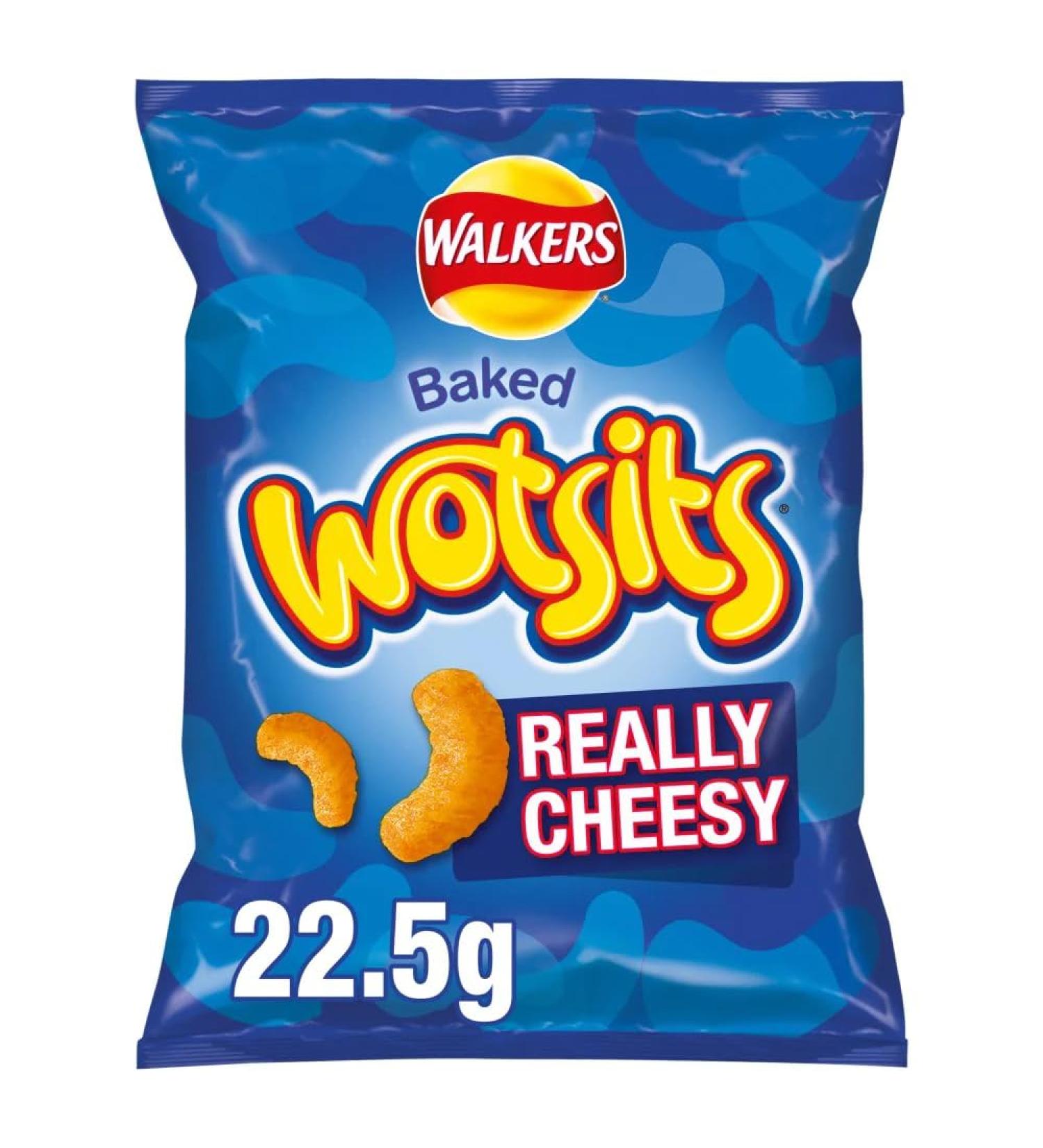 Walkers Wotsits Really Cheesy Snacks 22.5g-Food