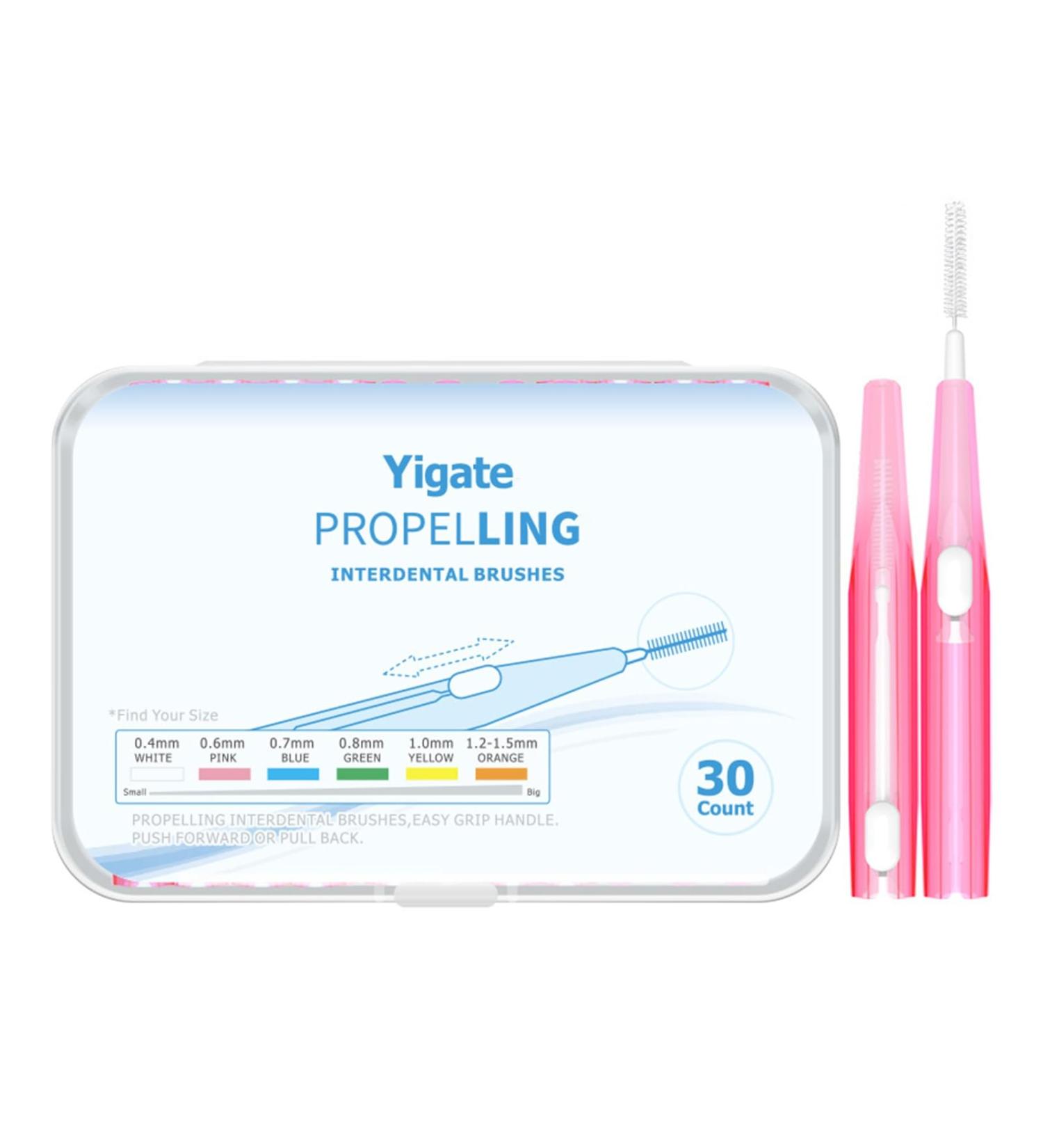 Ergonomic Telescopic Toothbrush - Safe Interdental Care Brush in Rose | International Shipping - Buy Online on GoSupps.com