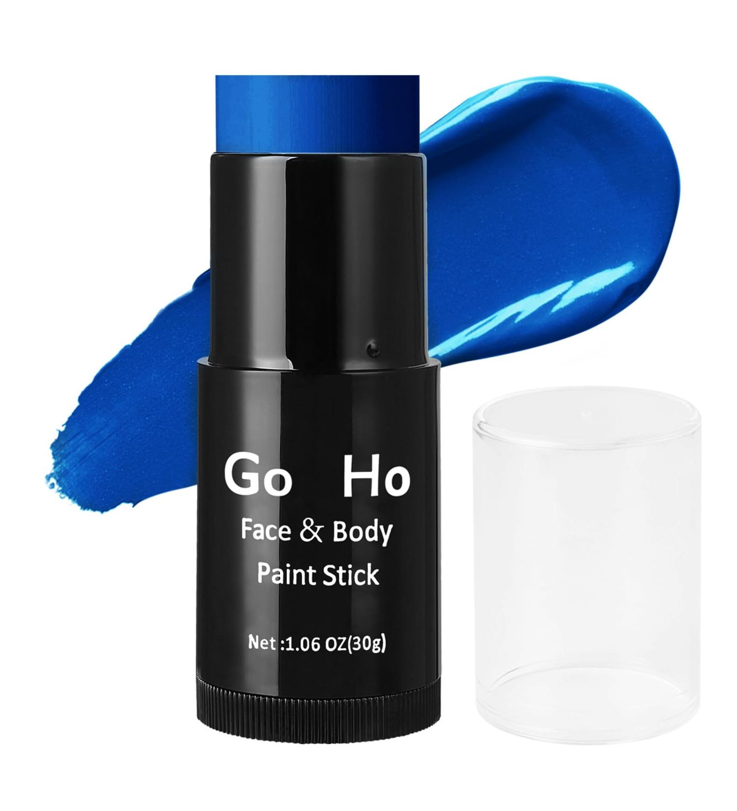 Mysense Cream-Blendable Blue Face Body Paint Stick (1.06 Oz) Blue Makeup Stick for Adults Children Halloween Cosplay SFX Makeup Waterproof Blue Eye Black Stick - Buy Online on GoSupps.com