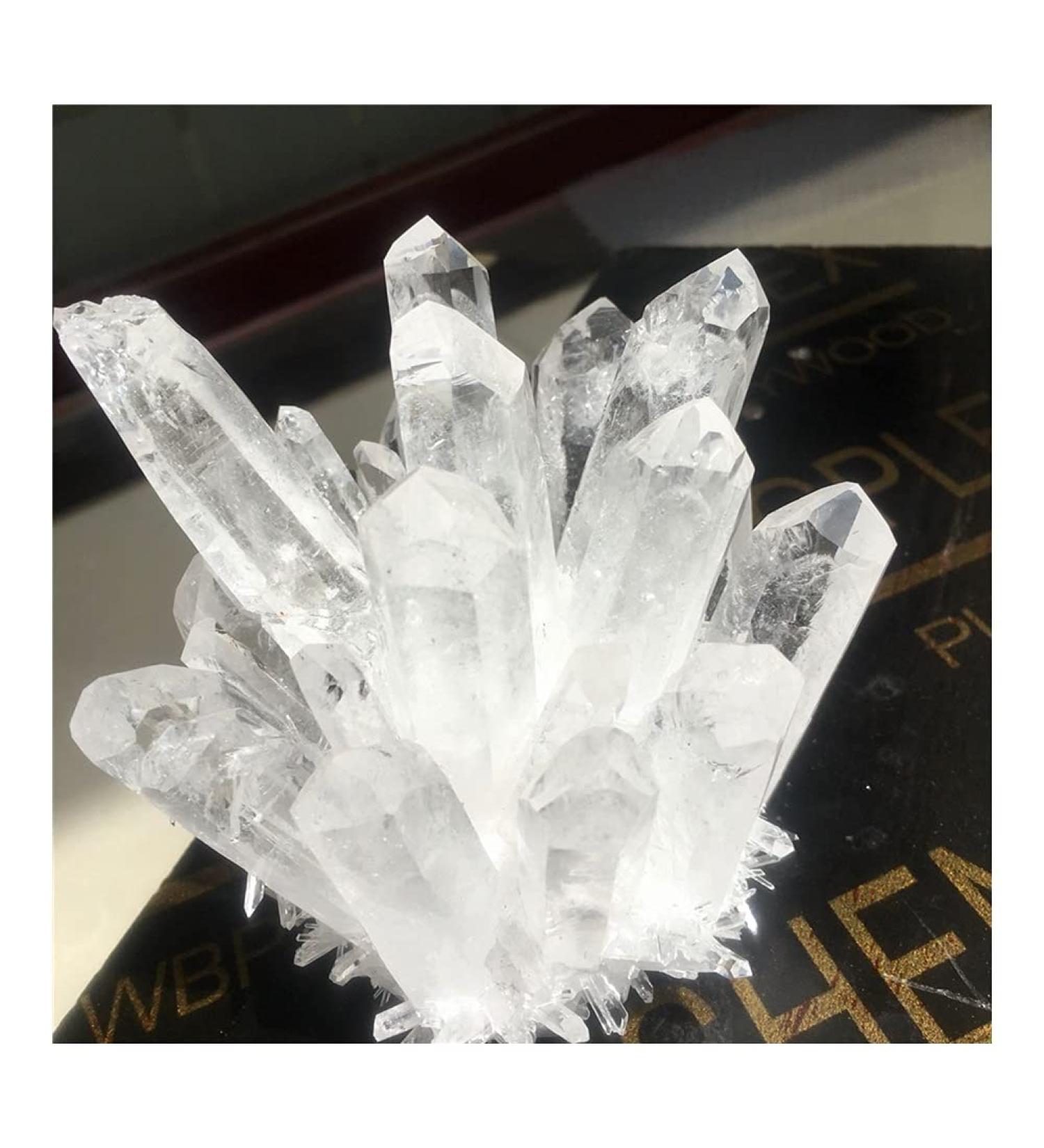Crystal Rough 700-750g Natural Clear White Quartz Point Crystal Cluster Specimen 1PCS - Buy Online on GoSupps.com