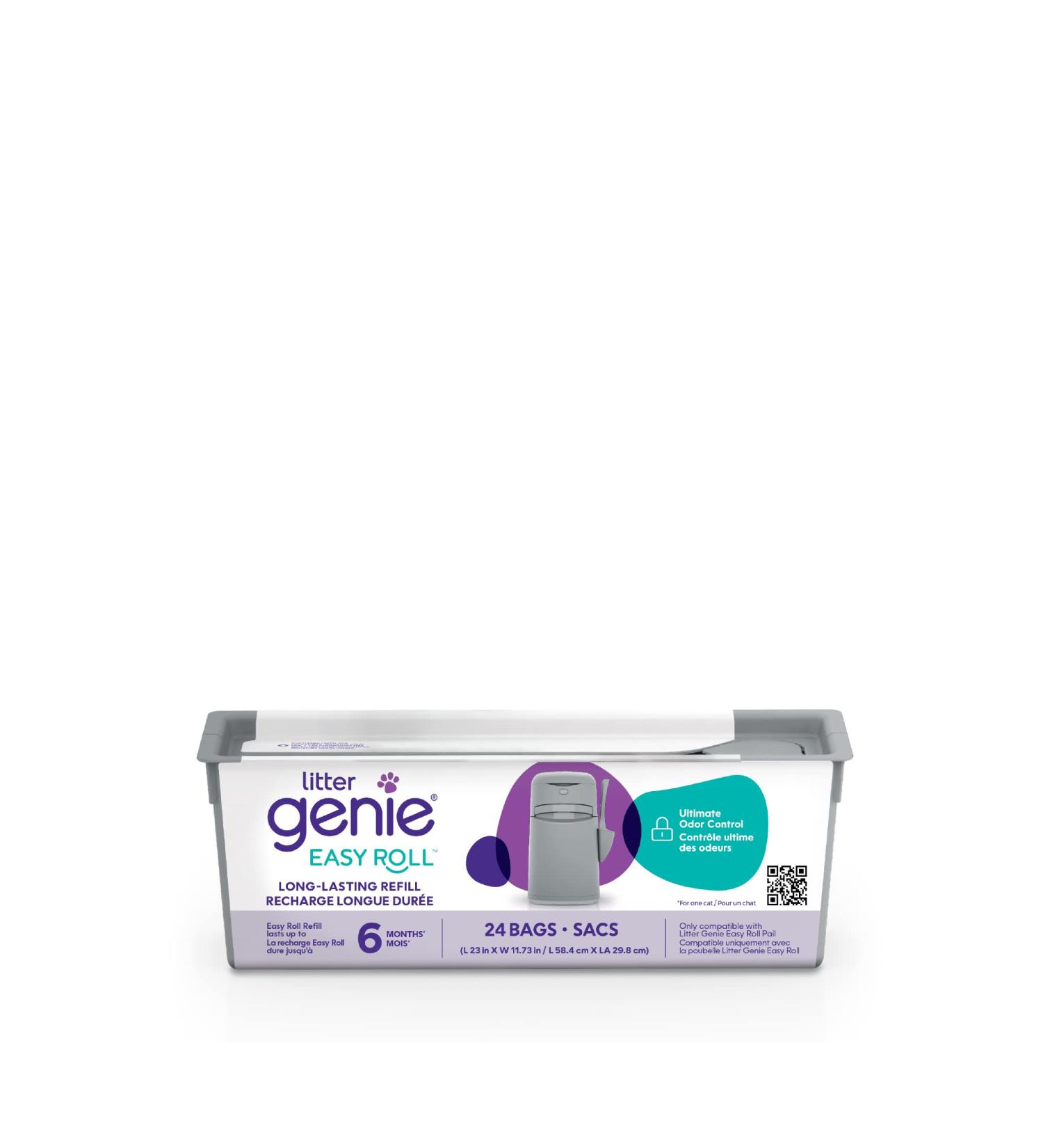 Litter Genie Easy Roll Refill - Up to 6 Months of Supply Compatible only with The Litter Genie Easy Roll Pail. Long Lasting cat Litter Bags Refill - Buy Online on GoSupps.com