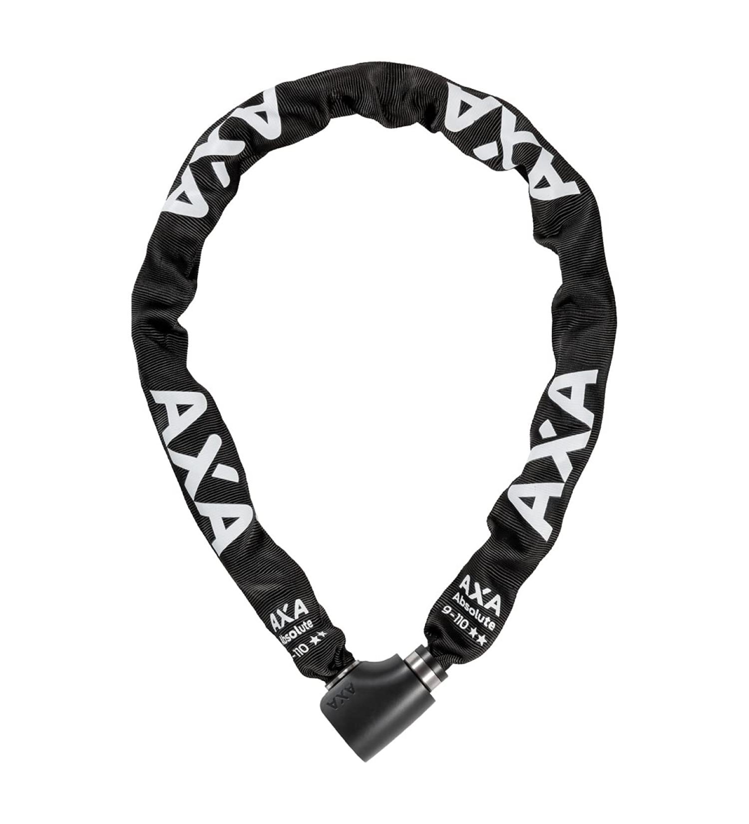 Buy AXA Absolute 9-110 High Security Bicycle Lock | 14 Security Level | 110 cm x 9 mm | Durable Black Polyester Cover - International Shipping Available - Buy Online on GoSupps.com