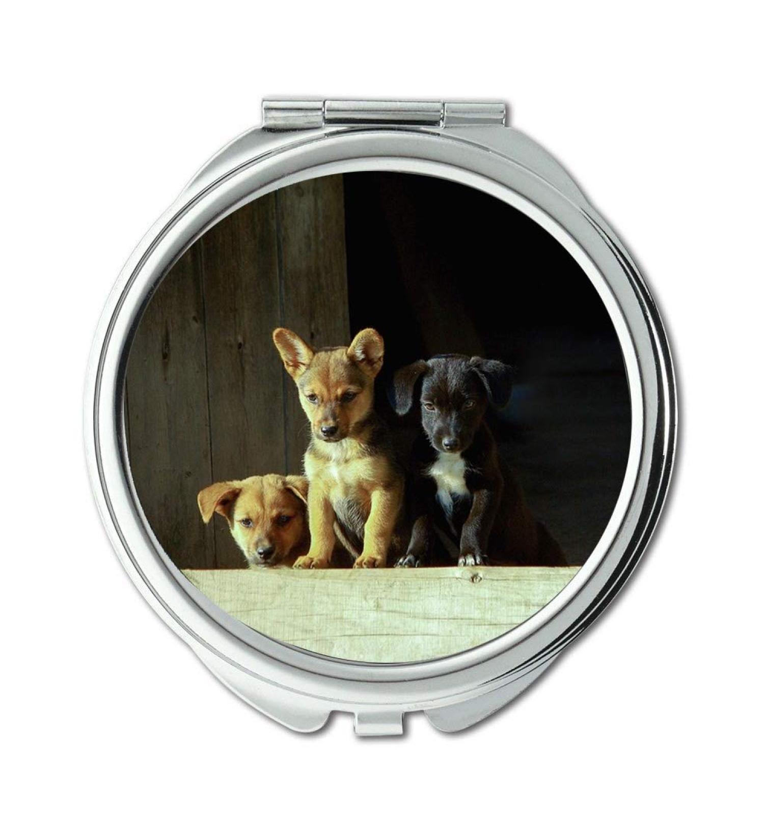 Mirror Travel Mirror Dog Mammals Animal Dog And Pet Puppy Cute Pocket Mirror portable mirror - Buy Online on GoSupps.com