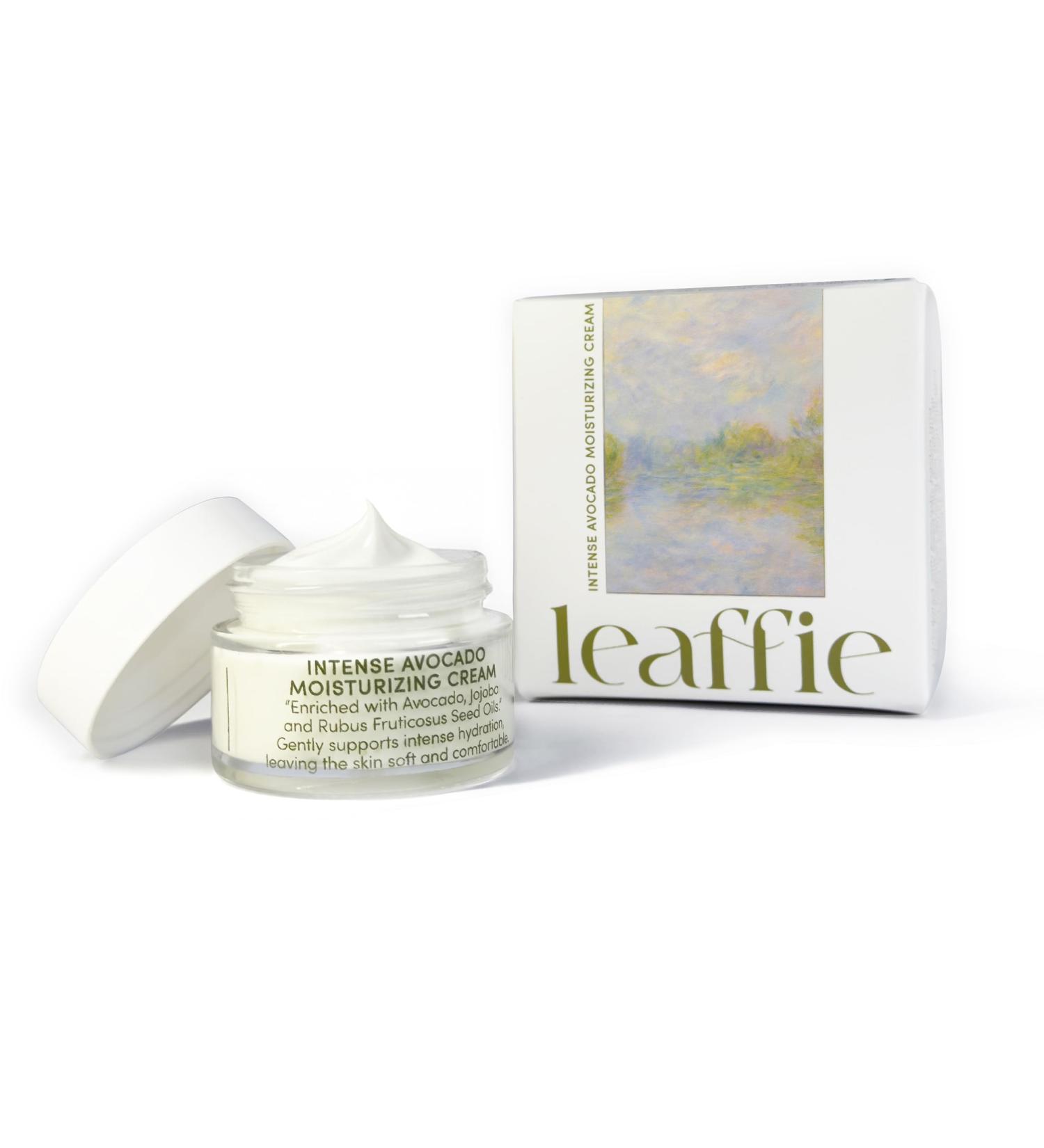 Leaffie Avocado Moisturizing Face Cream Rich Daily Facial Moisturizer with Avocado Jojoba & Botanical Oils 30 ml (1.01 fl oz) - Buy Online on GoSupps.com