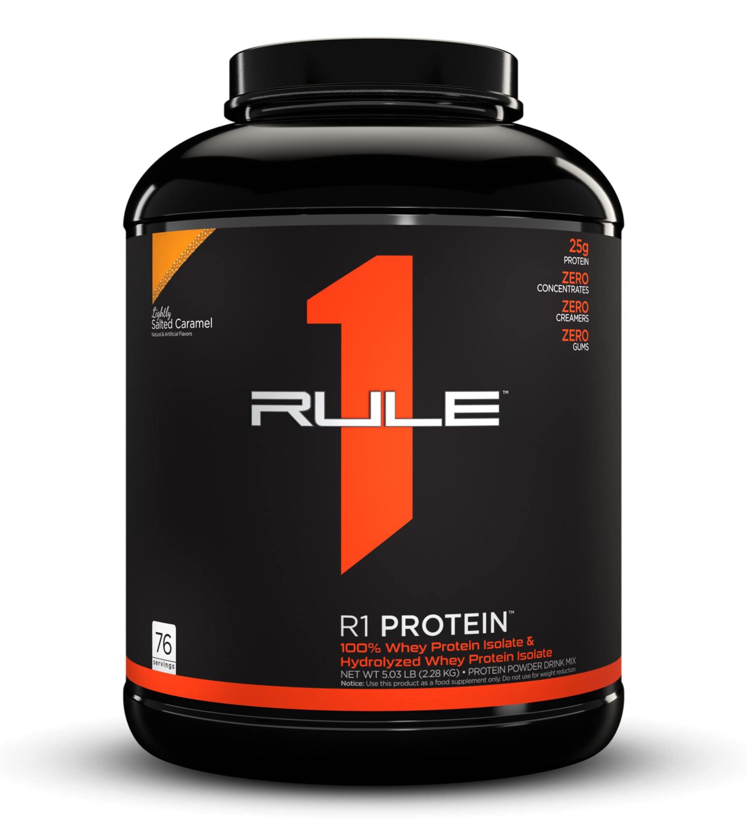 Rule 1 Proteins R1 Protein Isolate - 5lbs Lightly Salted Car - Buy Online on GoSupps.com