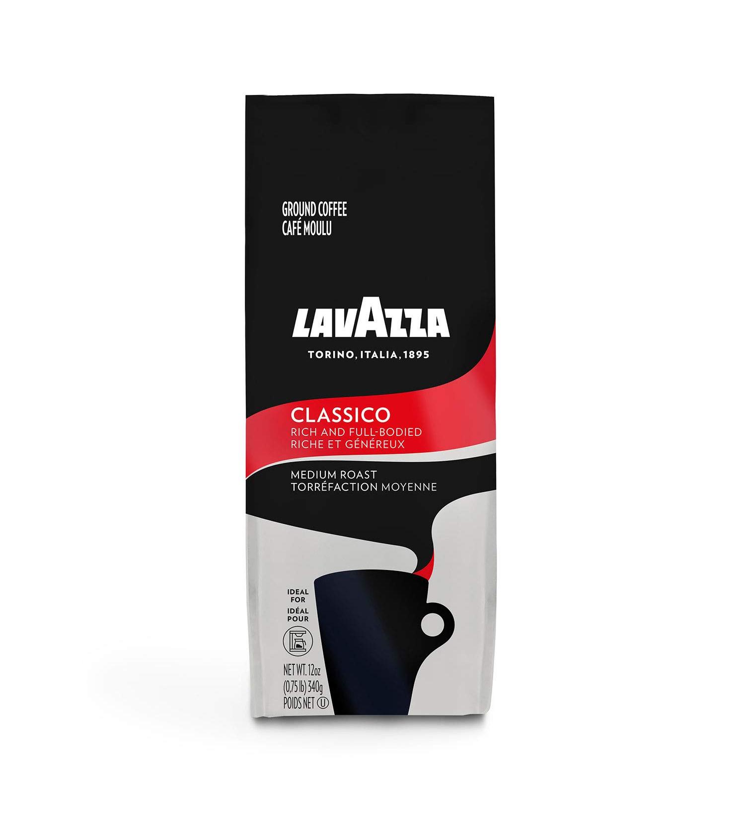 Lavazza Classico Ground Coffee Blend Medium Roast 12 Oz - 1 Pack - Buy Online on GoSupps.com