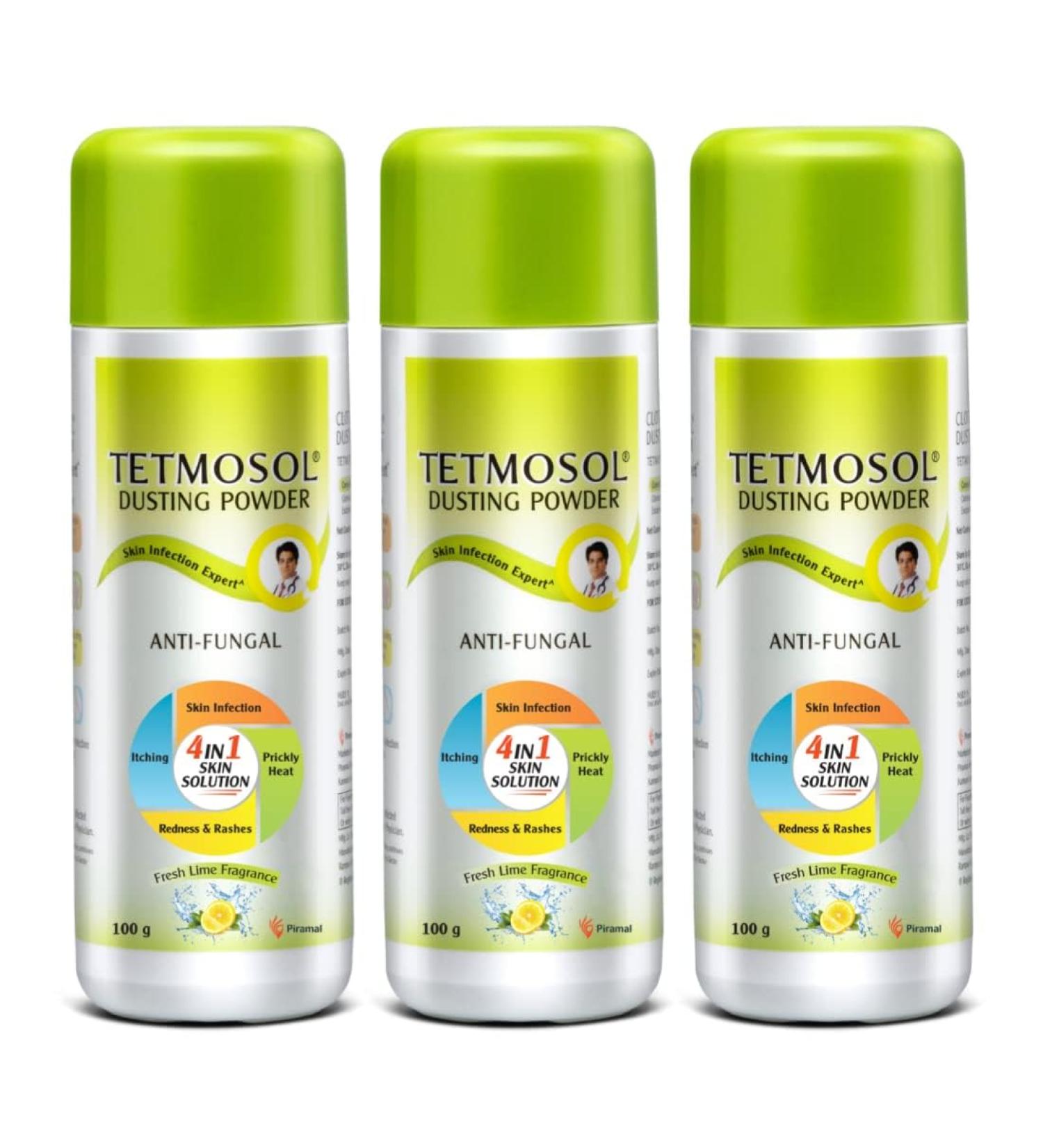 Tetmosol Dusting Powder Pack of 3 (3x100gms)