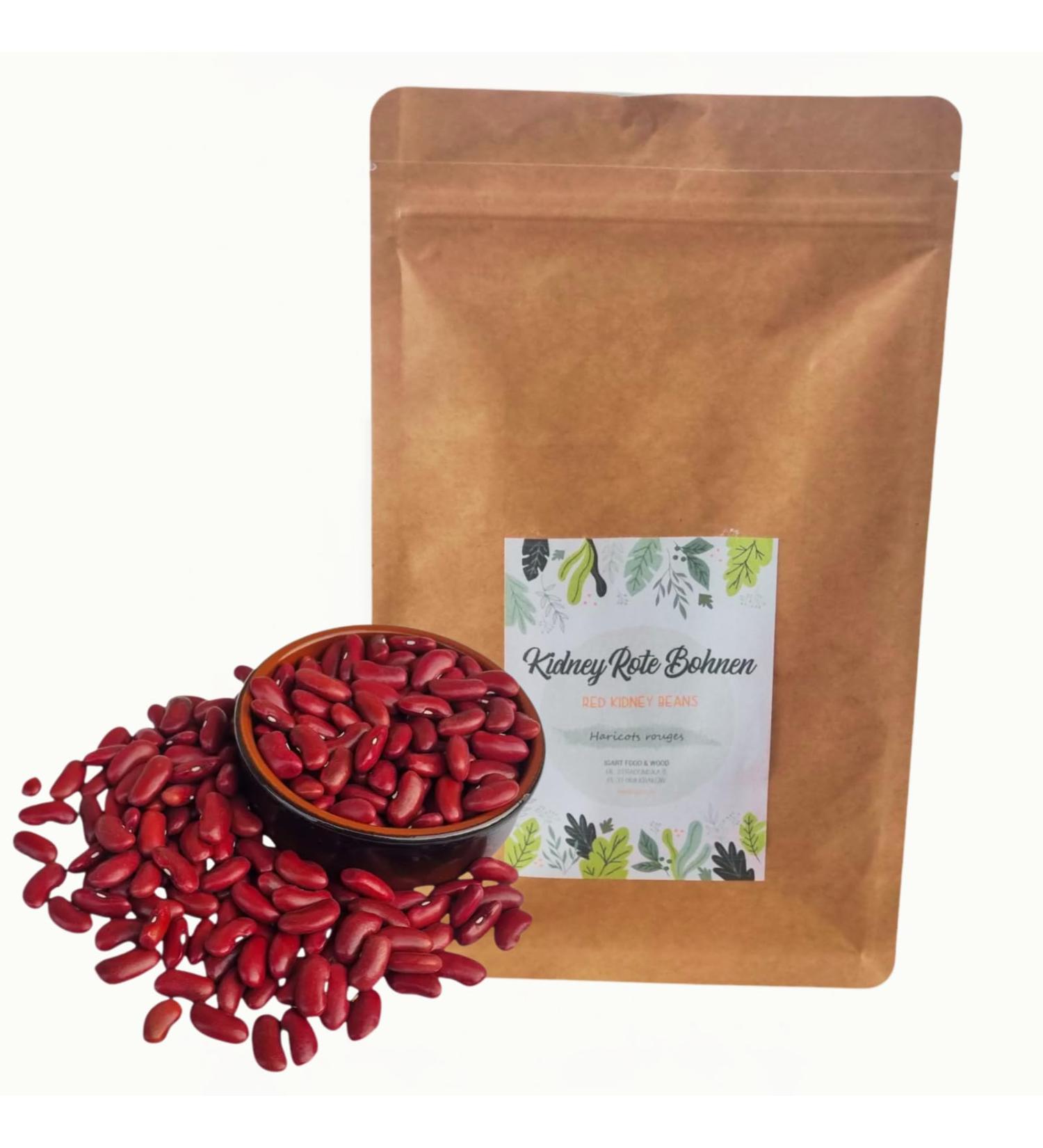 IGART Whole Red Beans 2kg - Whole Red Beans 2000g Unprocessed No Additives Perfect for Soups Stews Side Dishes Salads & Vegan Recipes