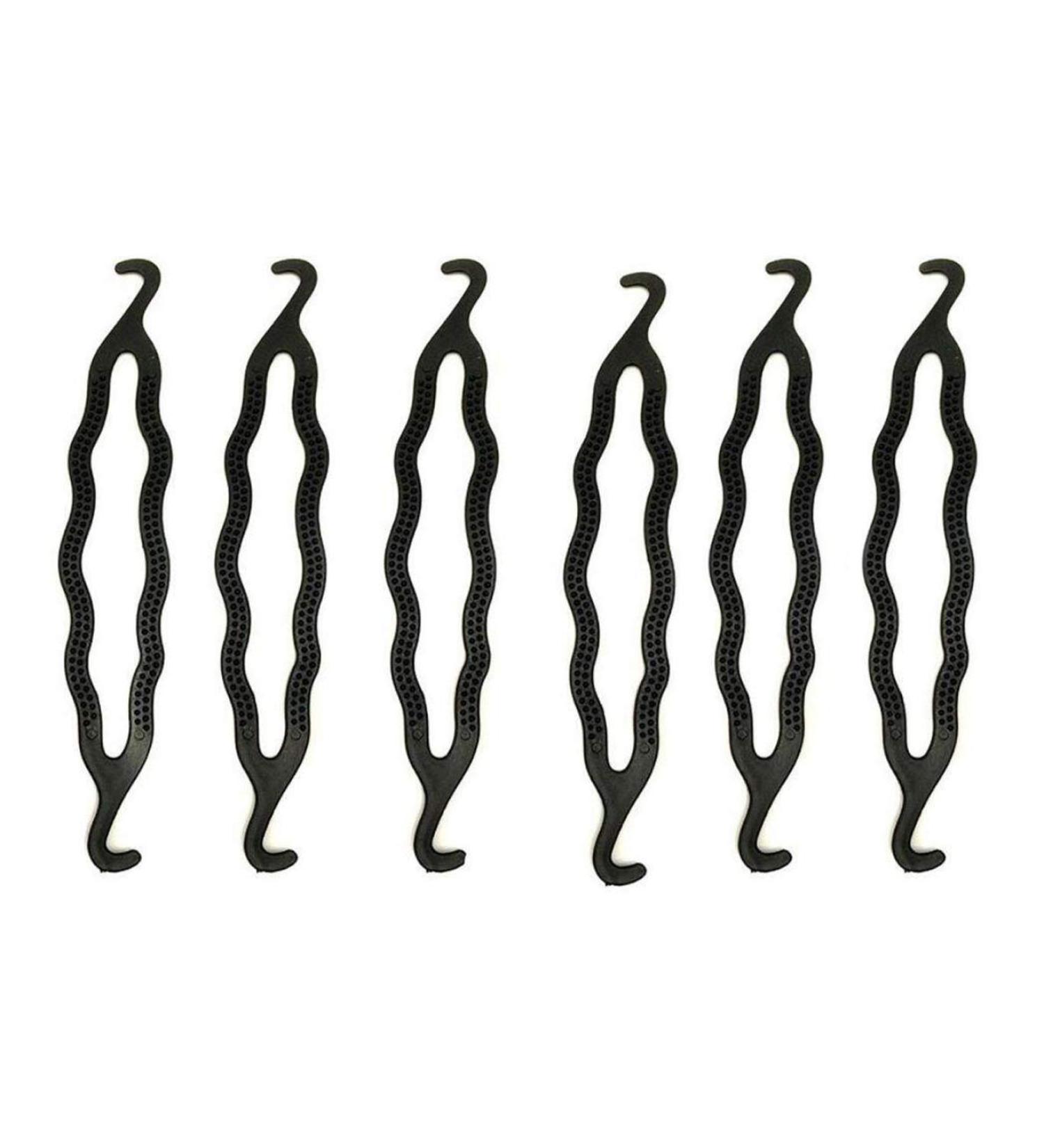 6-Piece Plastic Bun Maker Curler/Hair Holders - Twist, Clip, and Style with Ease! - Buy Online on GoSupps.com