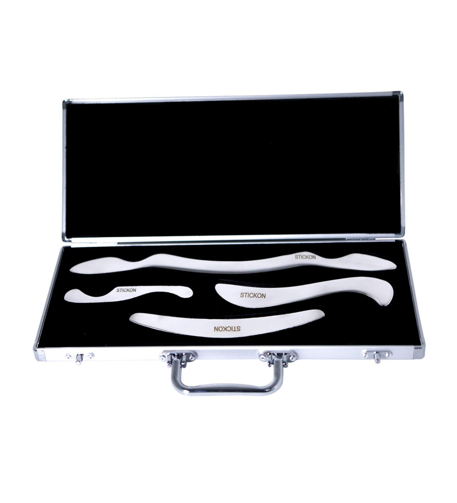 JustSun Gua Sha Scraper - Stainless Steel IASTM Tool for SPA & Acupuncture Therapy | Soft Tissue Massage for Muscle Pain Relief (SET C) - International Shipping Available - Buy Online on GoSupps.com