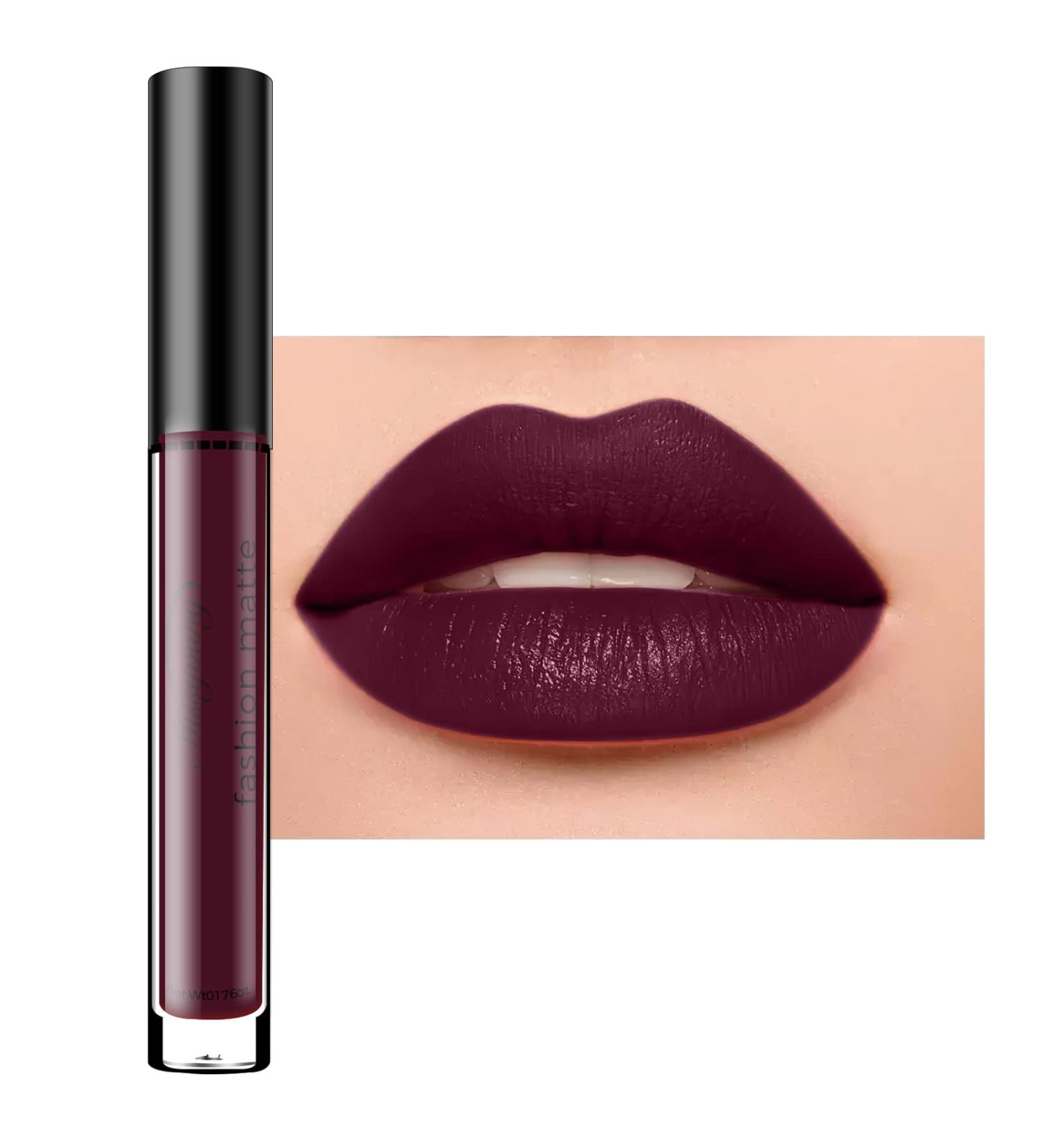 Long Lasting Waterproof Liquid Matte Lipstick | Allbesta Non-Stick Cup Matte Lip Gloss (12#) - Shop Internationally! - Buy Online on GoSupps.com