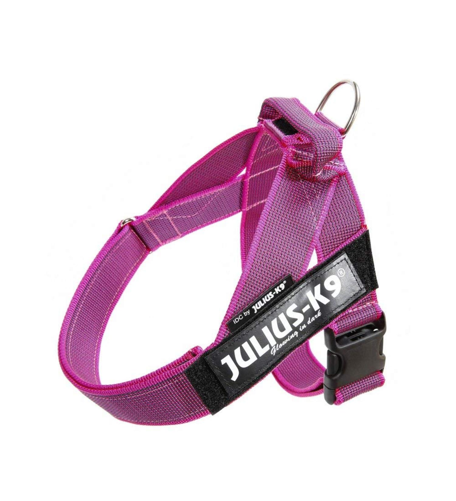 Julius K9 Belt Harness M/0 Pink-Grey | Stylish & Durable Dog Harness for International Shipping - Buy Online on GoSupps.com