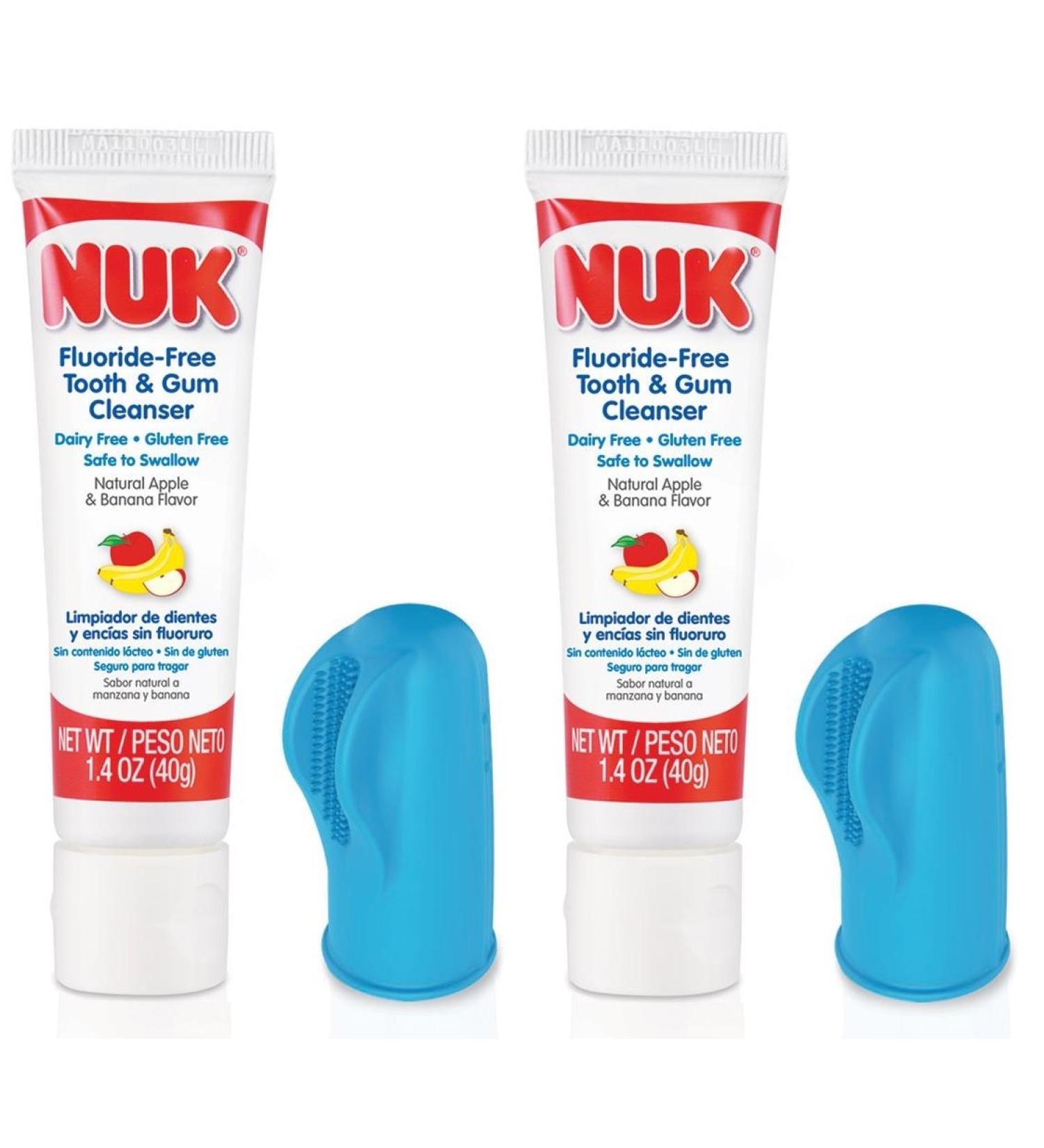 NUK Fluoride-Free Tooth & Gum Cleanser Grins & Giggles 1ct