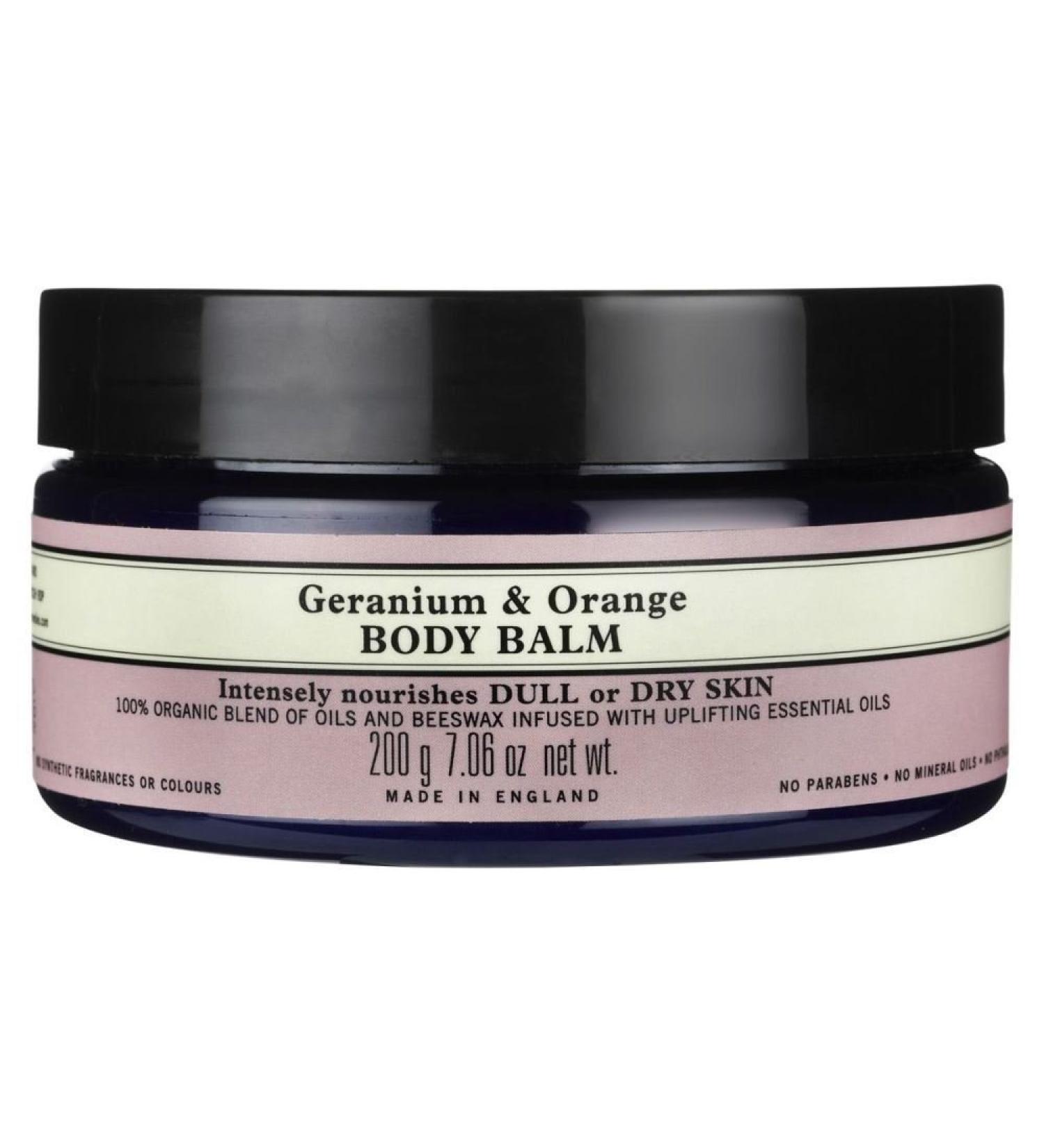 Neal's Yard Remedies' Neals Yard Remedies Geranium & Orange Body Balm 200g Restores radiance and vitality to dull dry or sung skin