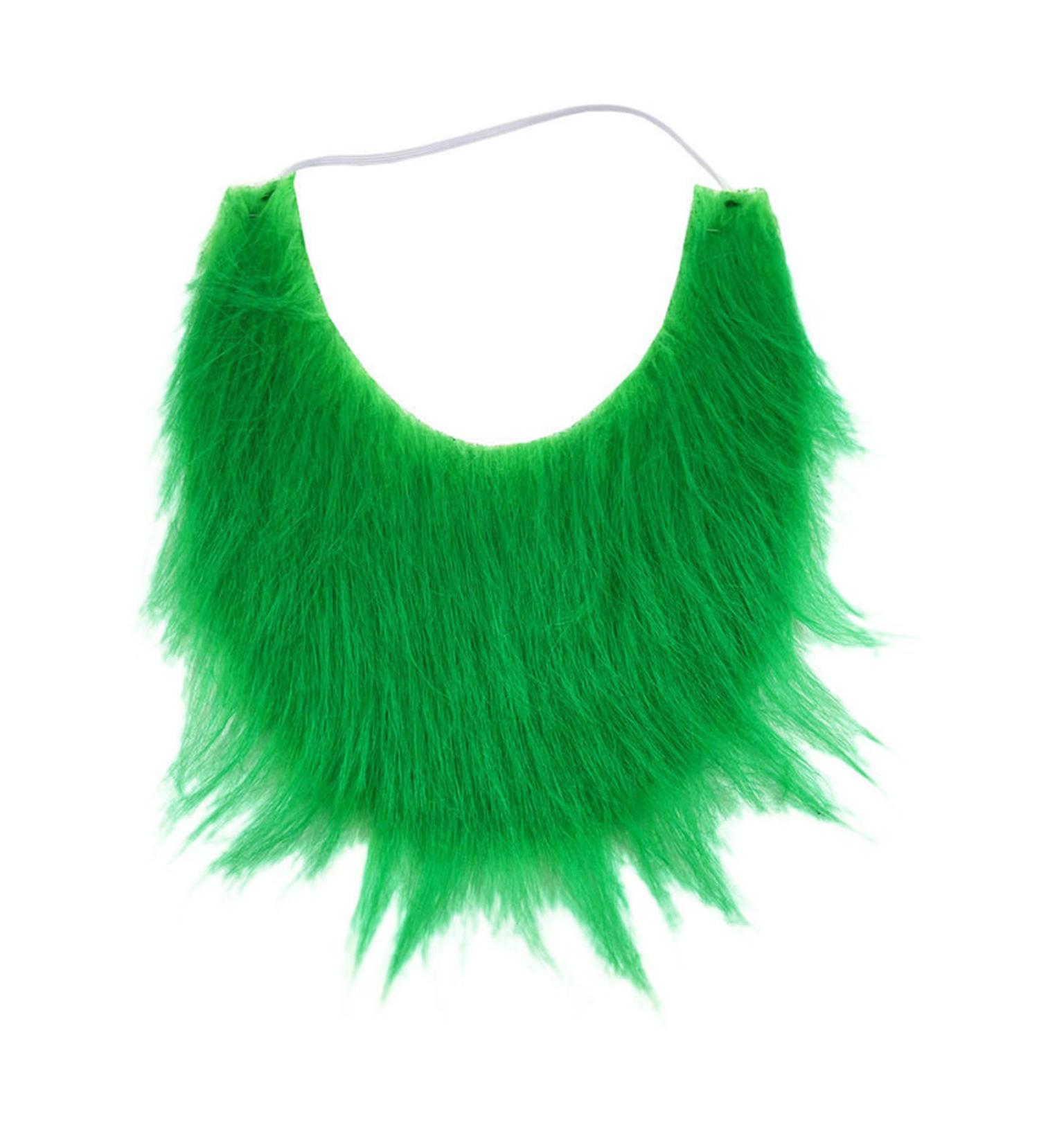 Buy Sueal False Beard Costume - Green U-Shaped Mustache for Kids & Adults | Funny Cosplay Hair Accessories - Buy Online on GoSupps.com