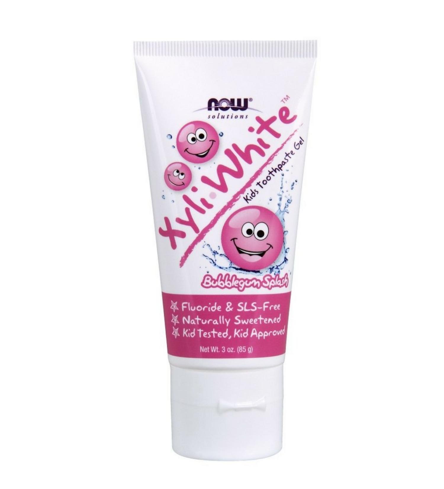 NOW Solutions Kid's Xyliwhite Toothpaste Bubblegum 3-Ounce