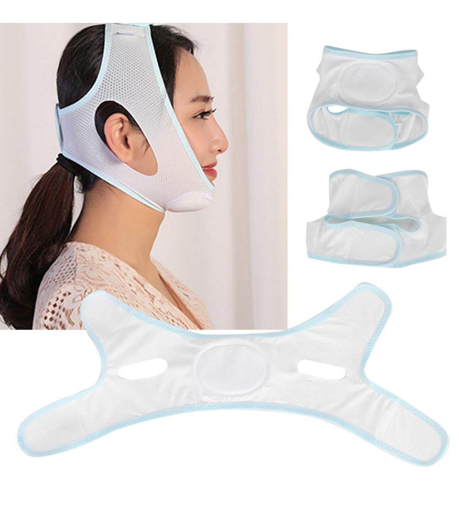 2 Sizes Facial Slimming Belts Face Lifting Mask Thin-Face Bandages Lifting V-Face Band Double Chin Care Weight Loss Adjustmen Face Shaper Bandage(L) - Buy Online on GoSupps.com